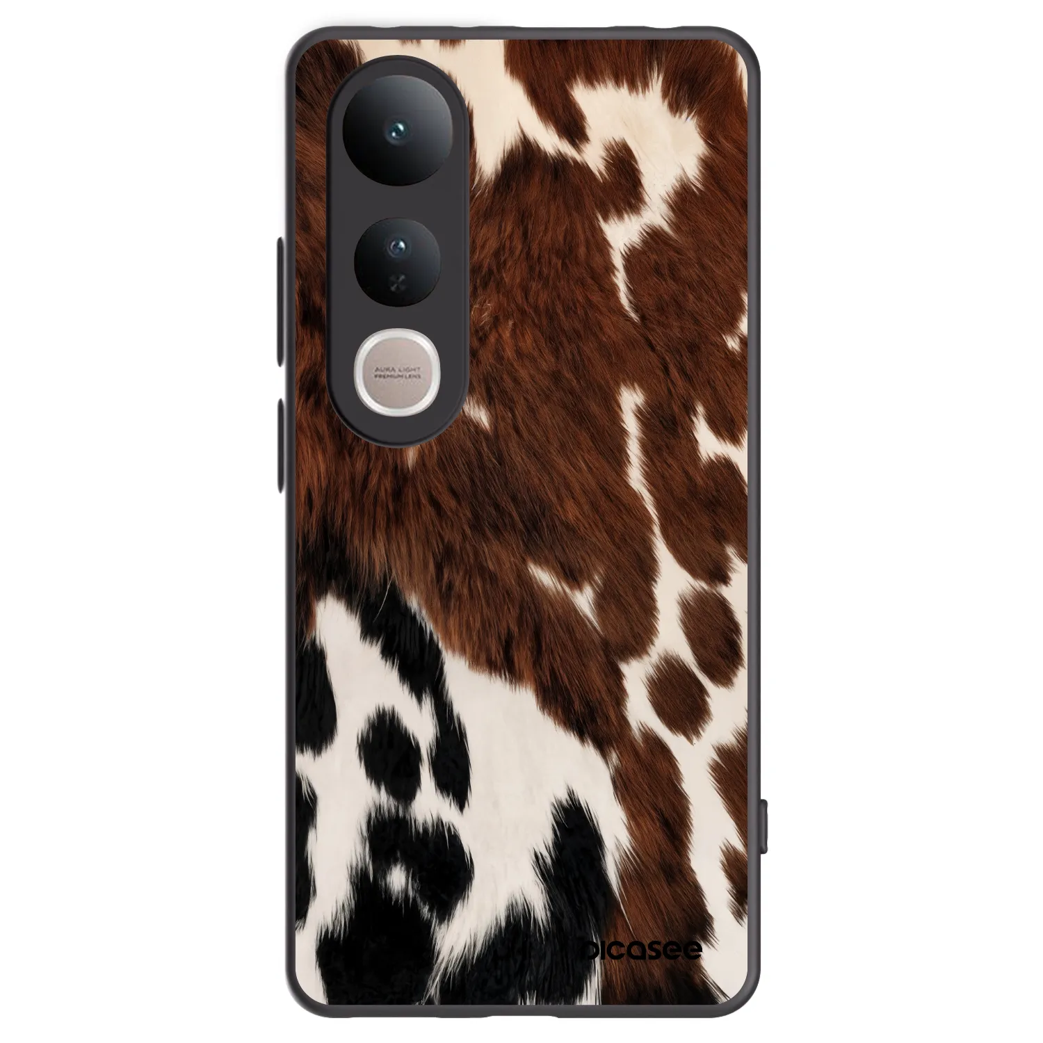 Picasee Μαύρη θήκη σιλικόνης για Vivo V50 Lite 5G - Rust