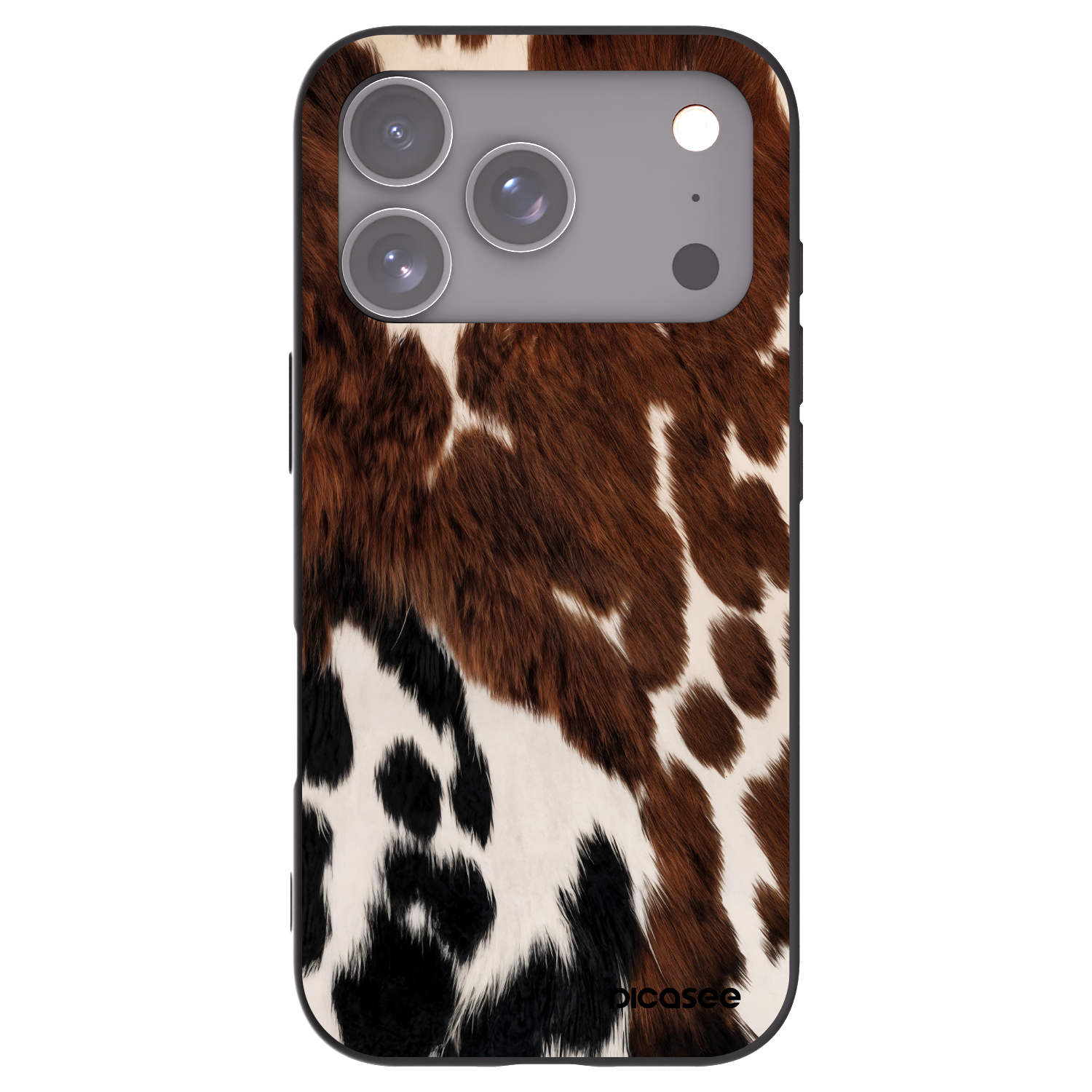 Picasee Μαύρη θήκη σιλικόνης για Apple iPhone 17 Pro - Rust