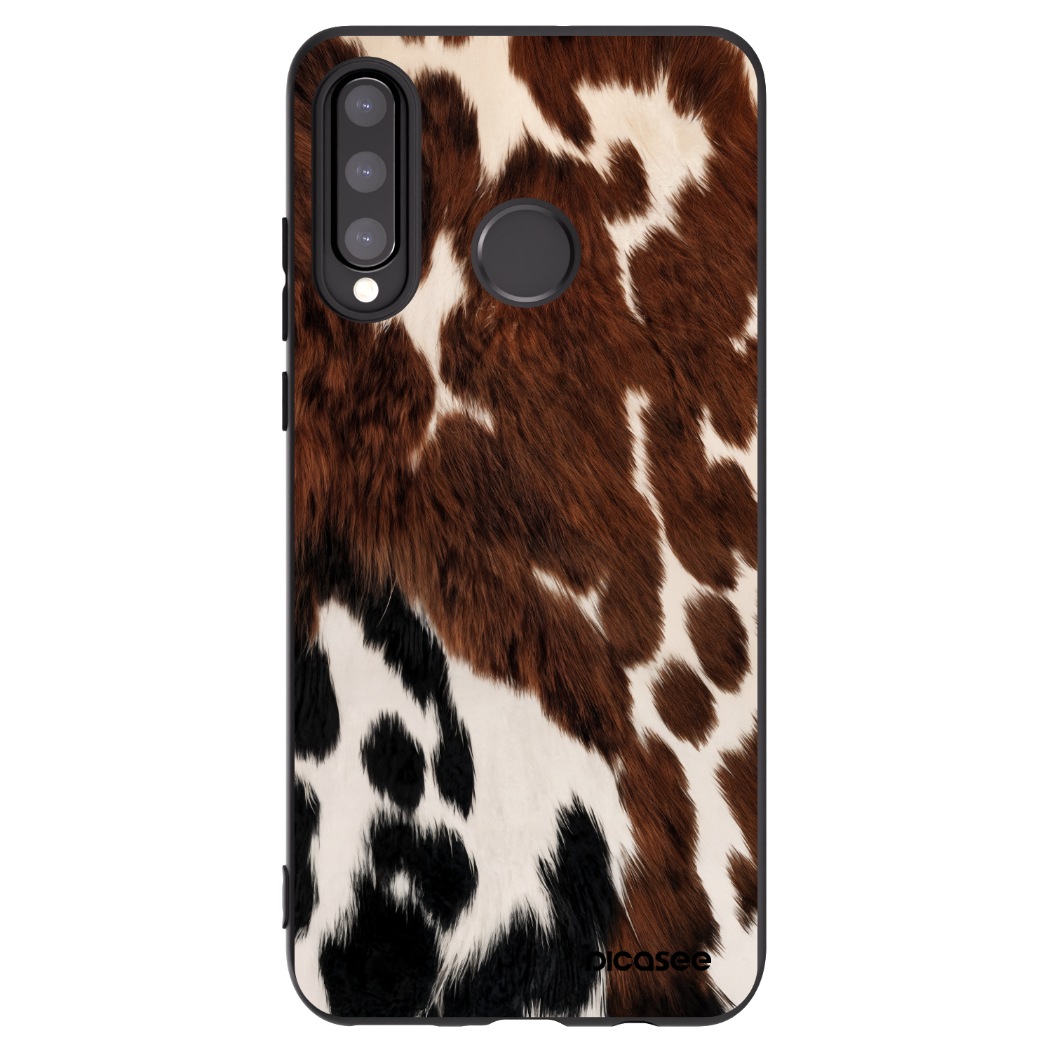 Picasee Μαύρη θήκη σιλικόνης για Huawei P30 Lite - Rust