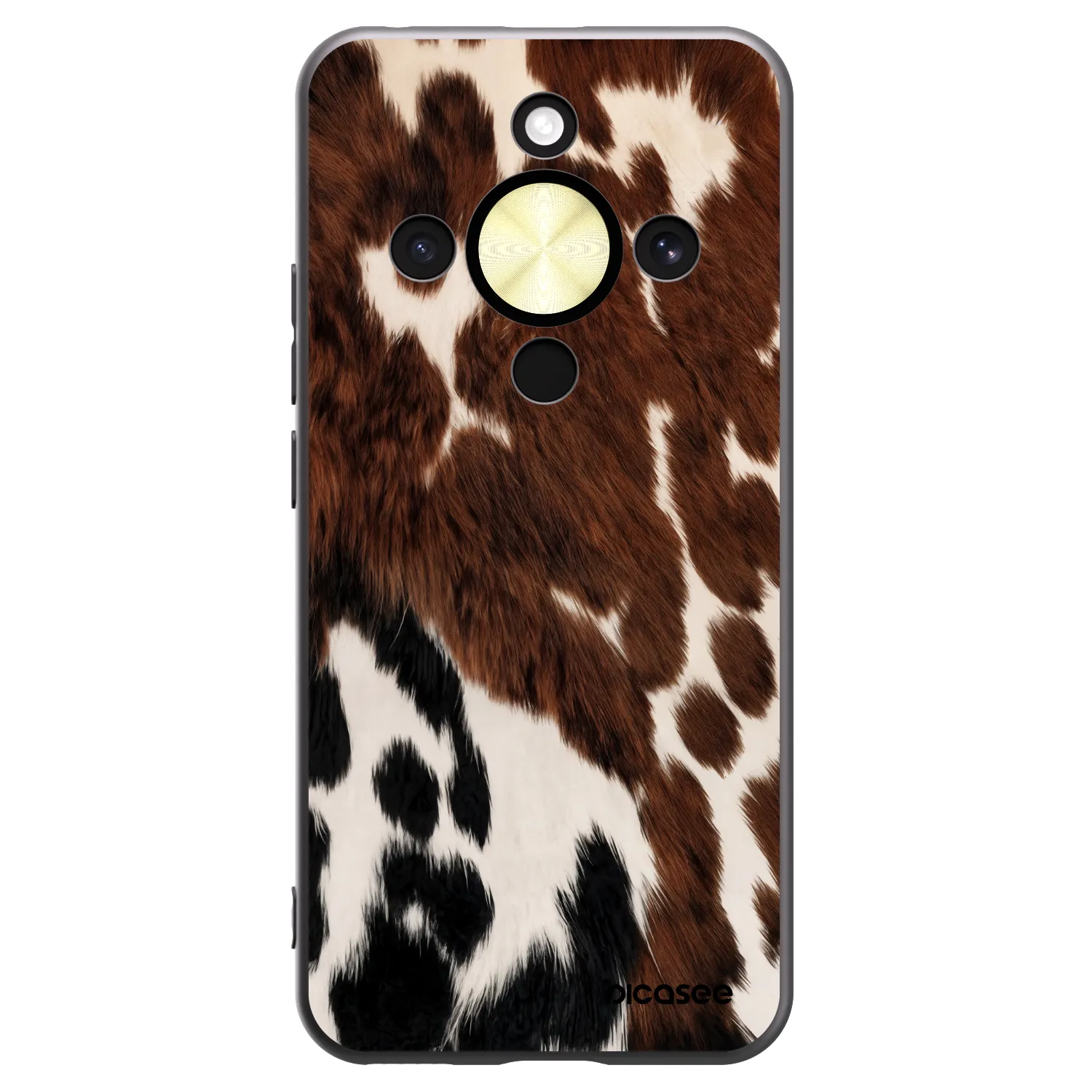 Picasee Μαύρη θήκη σιλικόνης για Honor Magic8 Lite 5G - Rust