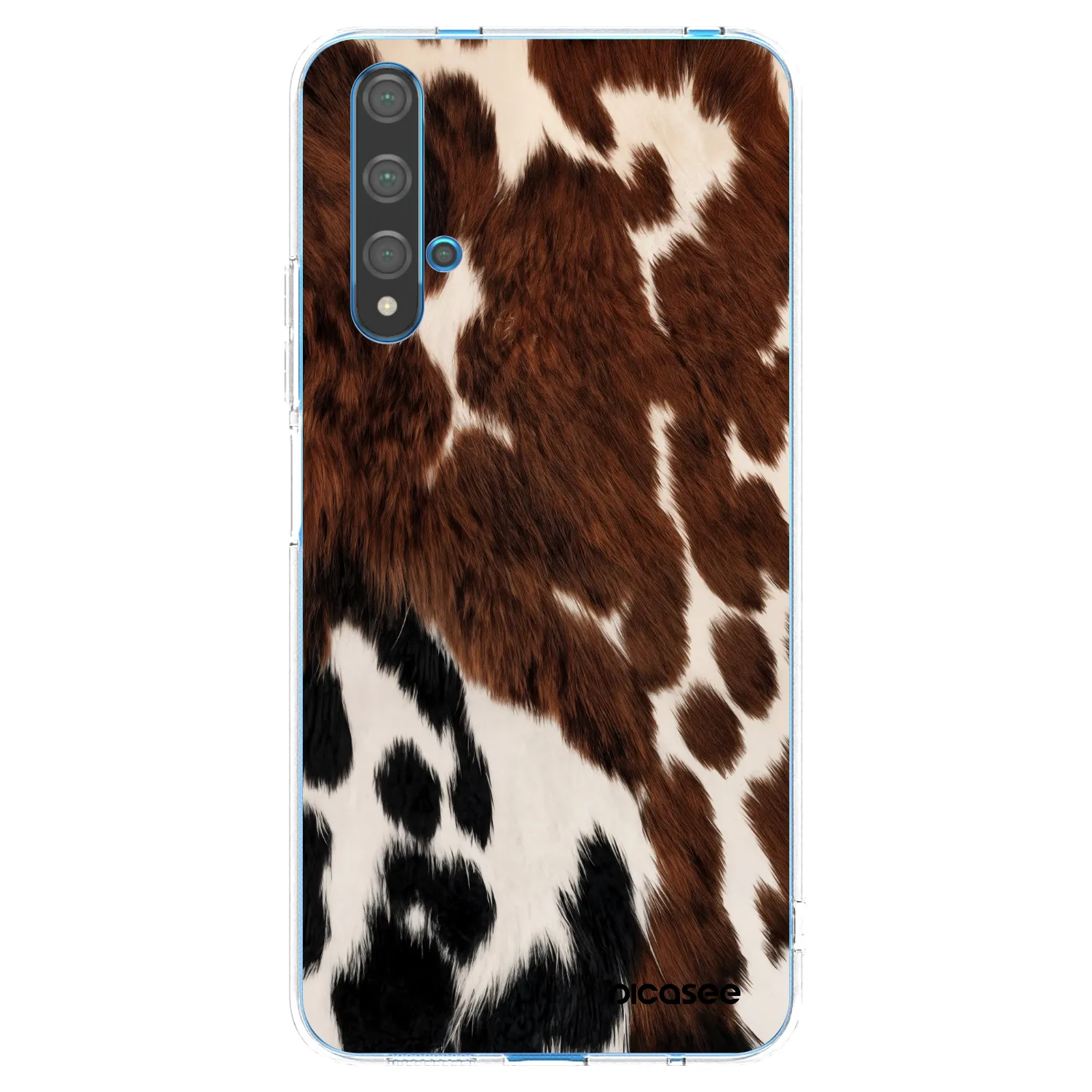 Picasee διαφανής θήκη σιλικόνης Huawei Nova 5T - Rust
