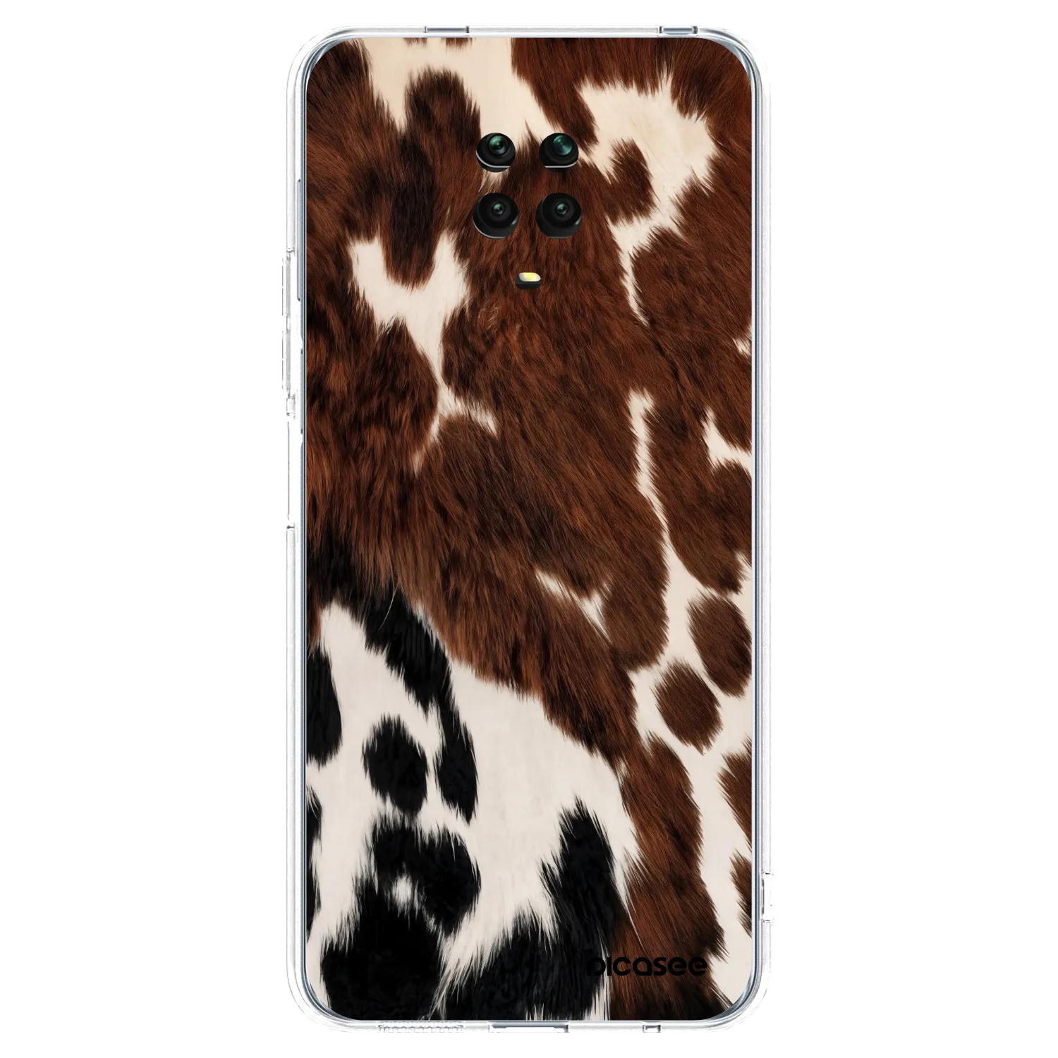 Picasee διαφανής θήκη σιλικόνης Xiaomi Redmi Note 9S - Rust