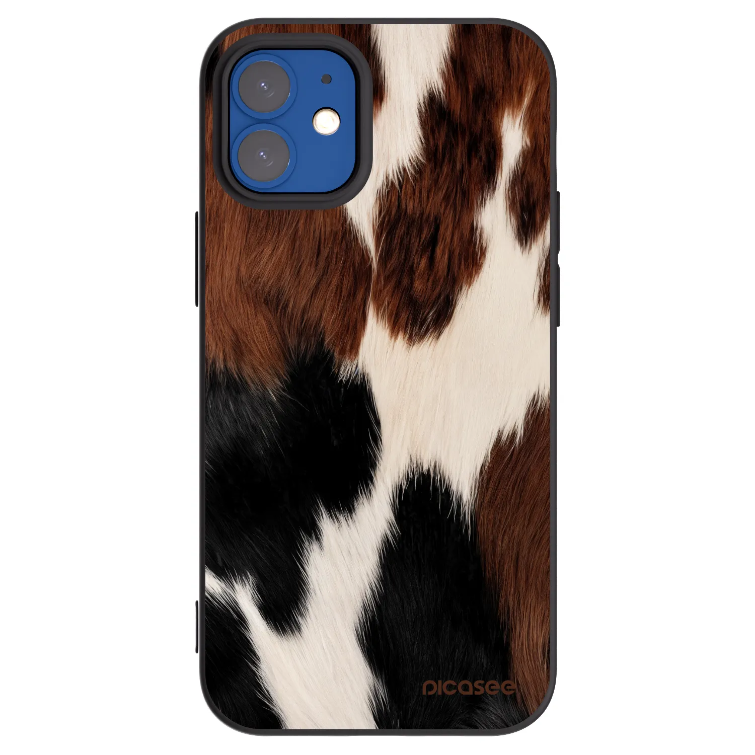 Picasee Μαύρη θήκη σιλικόνης για Apple iPhone 12 mini - Rodeo