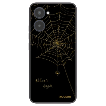 Picasee Μαύρη θήκη σιλικόνης για Realme 10 4G - Delicate danger