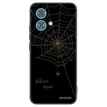 Picasee Μαύρη θήκη σιλικόνης για Motorola Edge 40 Neo - Delicate danger