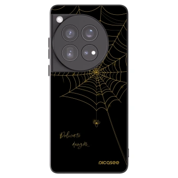Picasee Μαύρη θήκη σιλικόνης για OnePlus 12 5G - Delicate danger