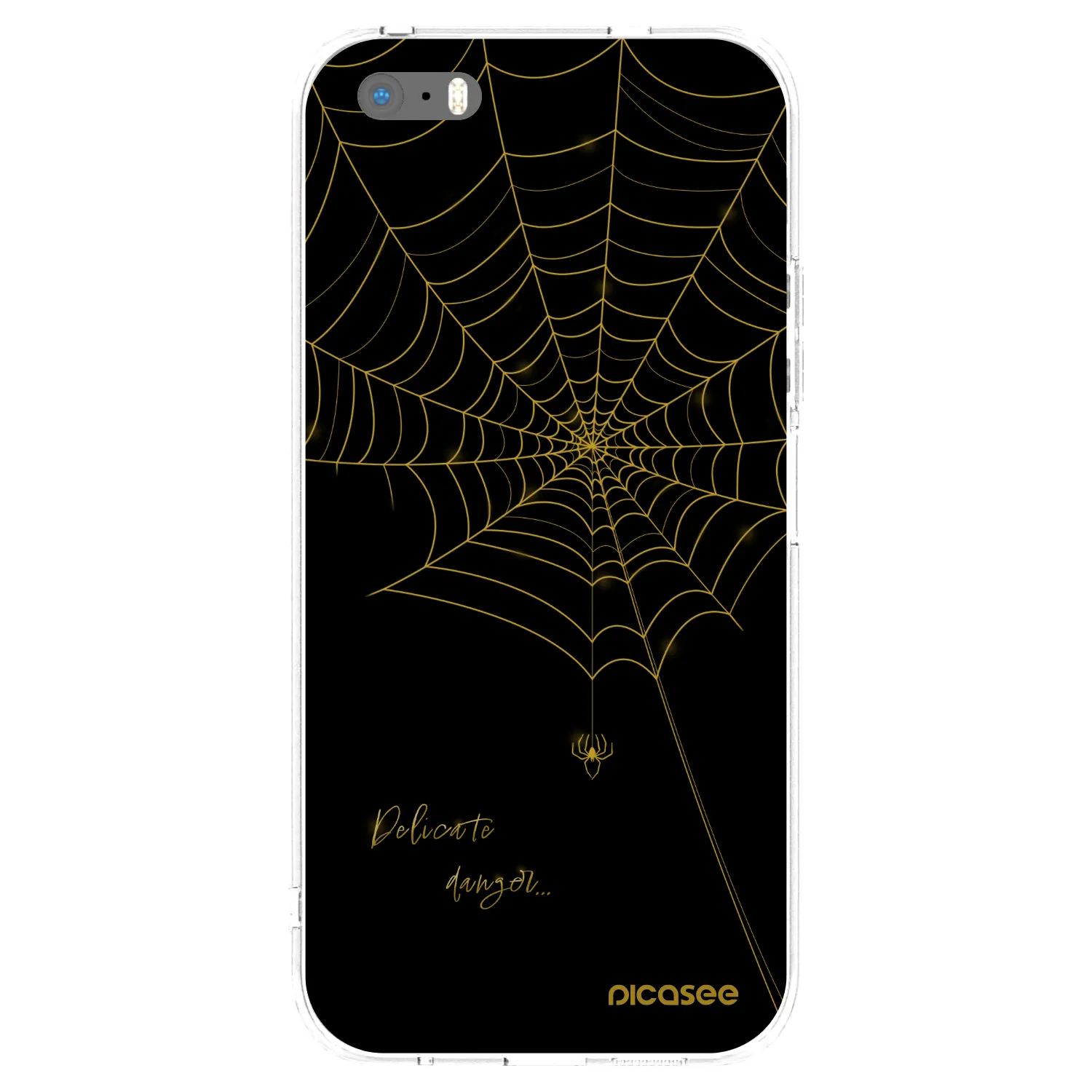 Picasee διαφανής θήκη σιλικόνης Apple iPhone 5/5S/SE - Delicate danger