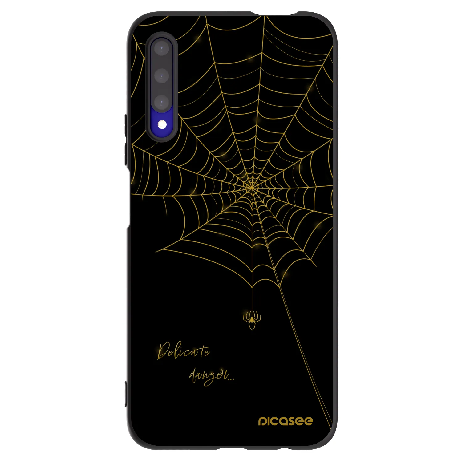 Picasee Μαύρη θήκη σιλικόνης για Honor 9X Pro - Delicate danger