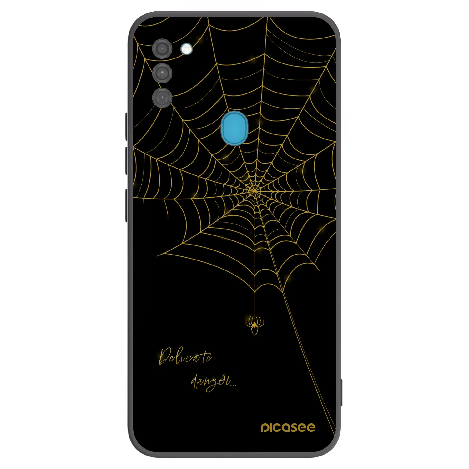 Picasee Μαύρη θήκη σιλικόνης για Samsung Galaxy M11 - Delicate danger