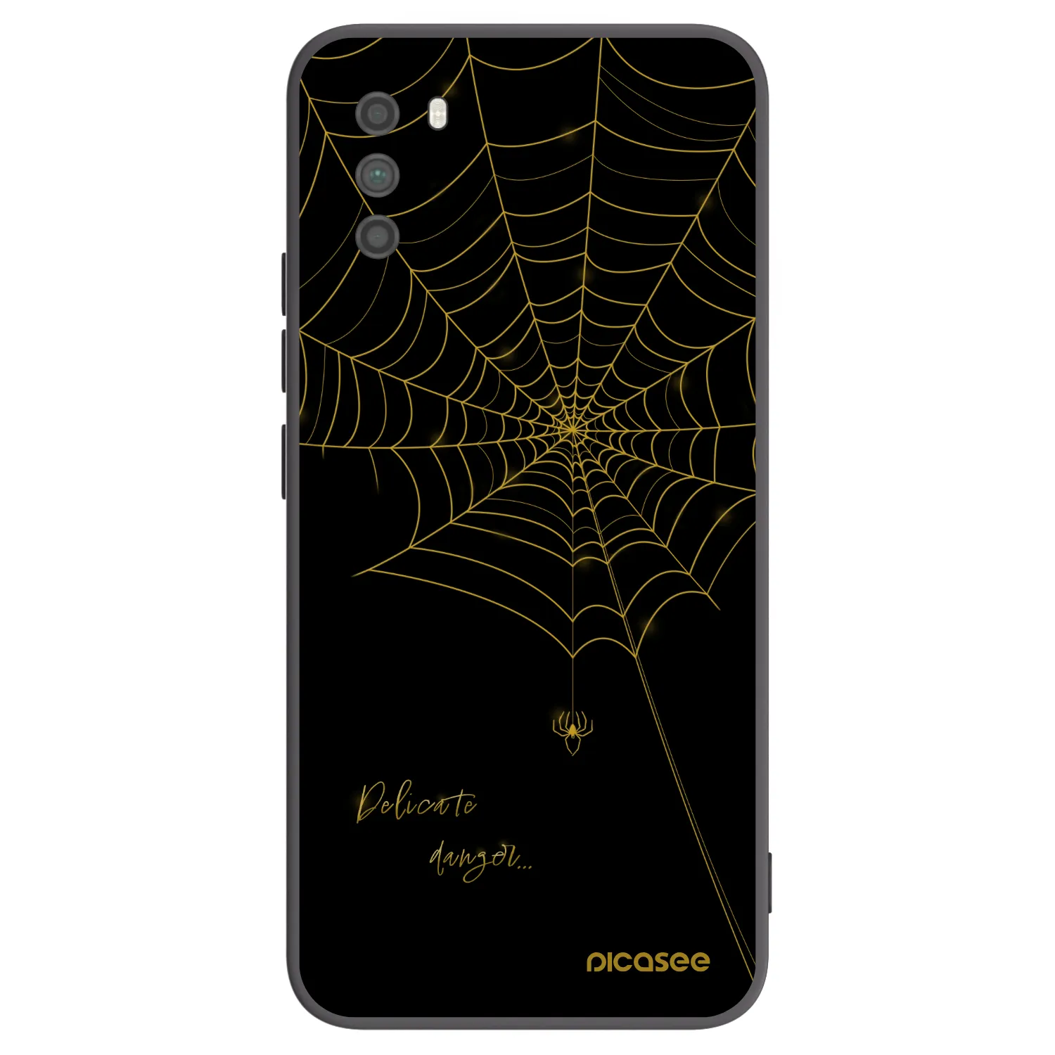 Picasee Μαύρη θήκη σιλικόνης για Xiaomi Poco M3 - Delicate danger