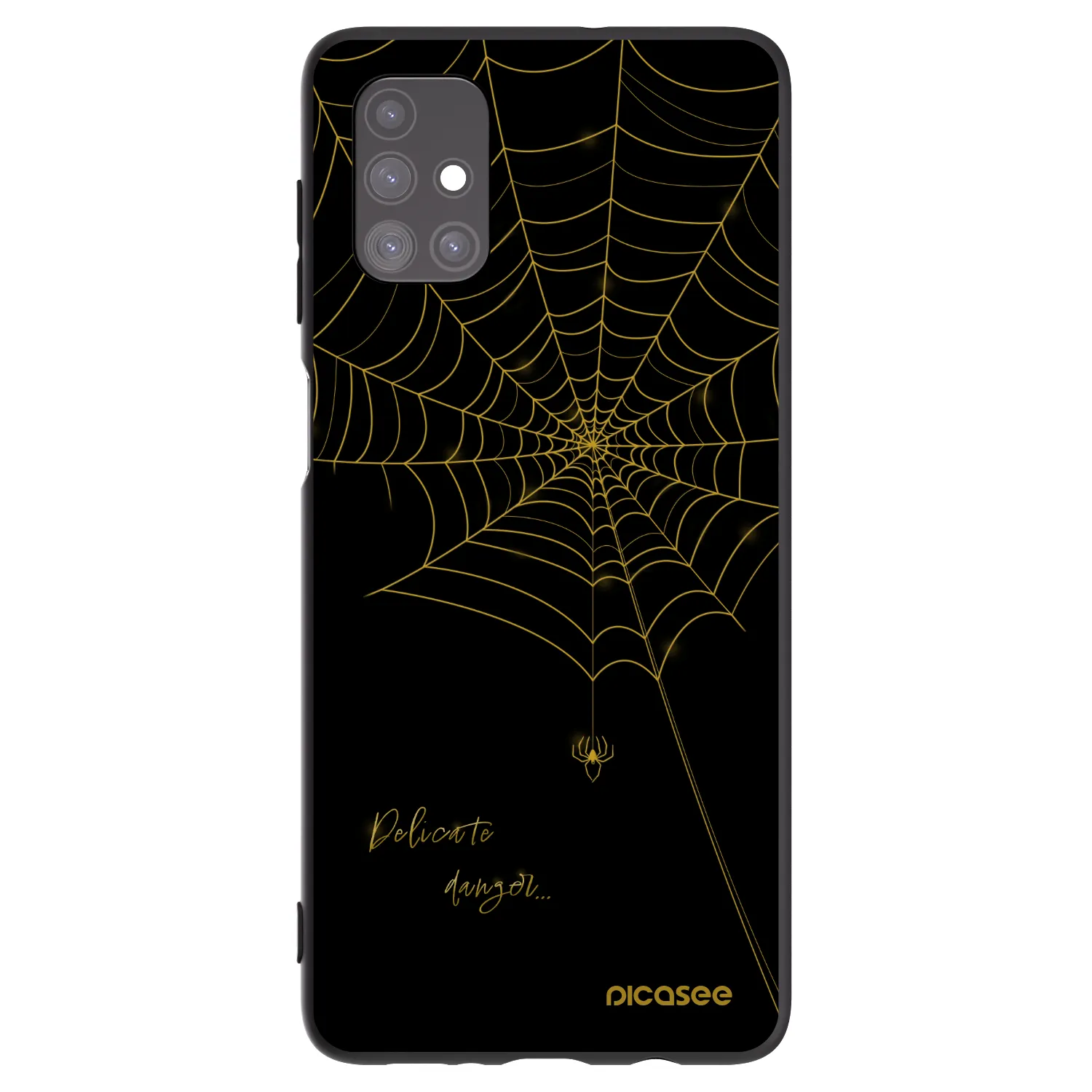 Picasee Μαύρη θήκη σιλικόνης για Samsung Galaxy M51 M515F - Delicate danger