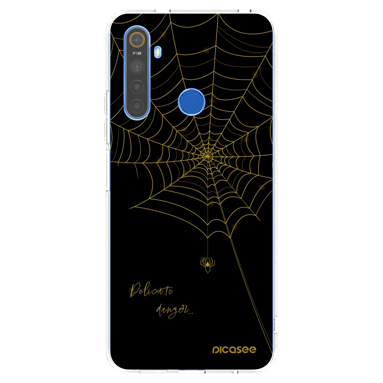 Picasee διαφανής θήκη σιλικόνης Realme 5 - Delicate danger