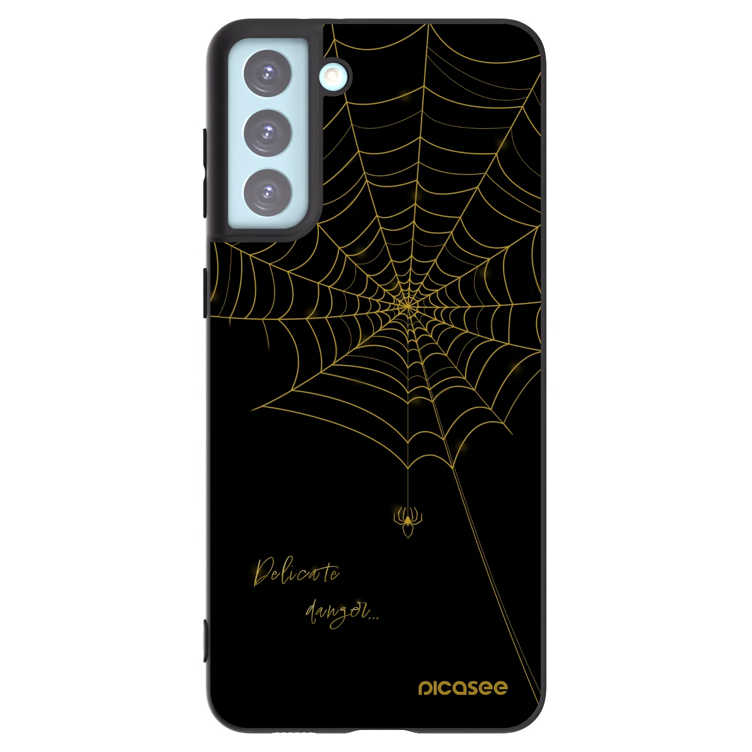 Picasee Μαύρη θήκη σιλικόνης για Samsung Galaxy S21+ 5G G996F - Delicate danger