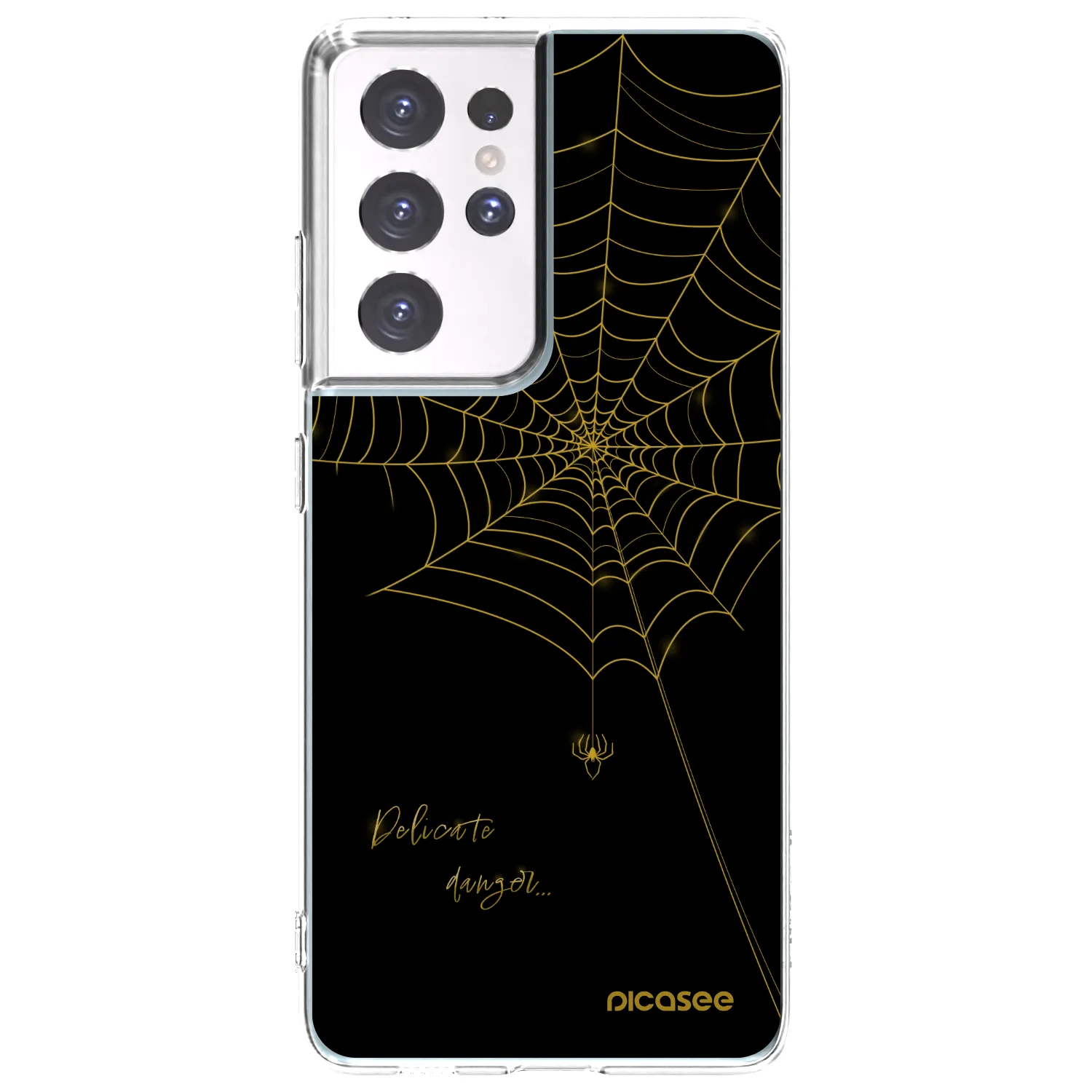 Picasee διαφανής θήκη σιλικόνης Samsung Galaxy S21 Ultra 5G G998B - Delicate danger