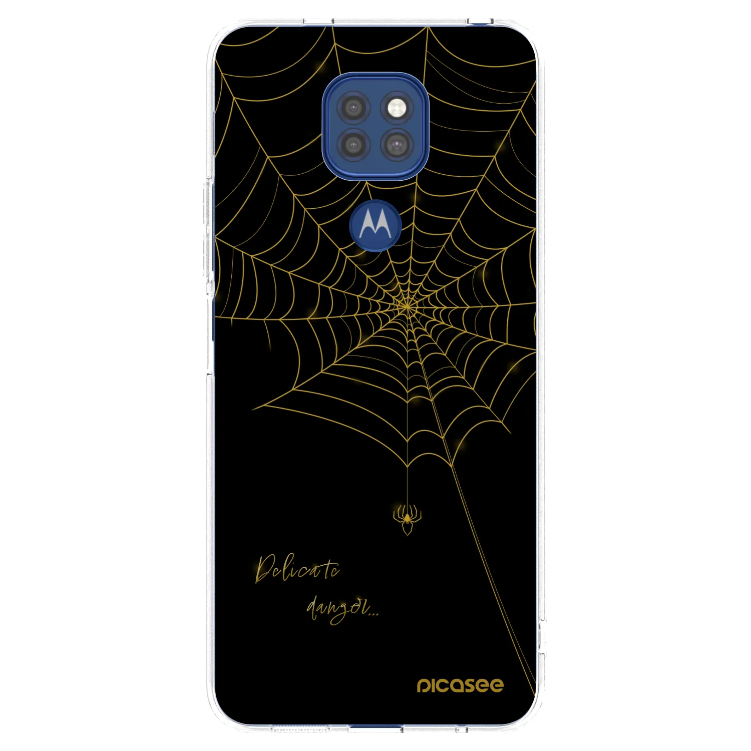 Picasee διαφανής θήκη σιλικόνης Motorola Moto G9 Play - Delicate danger