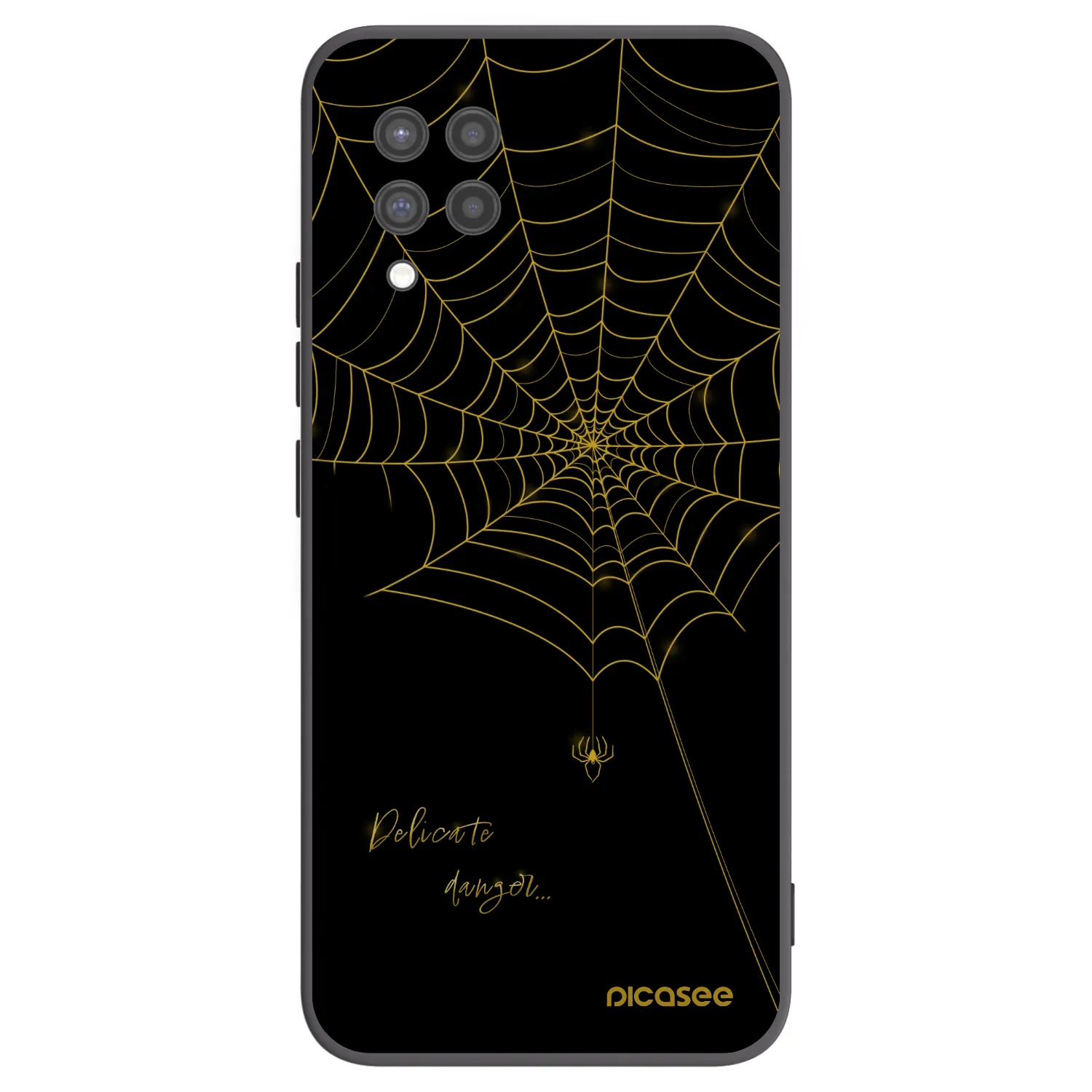 Picasee Μαύρη θήκη σιλικόνης για Samsung Galaxy A42 A426B - Delicate danger