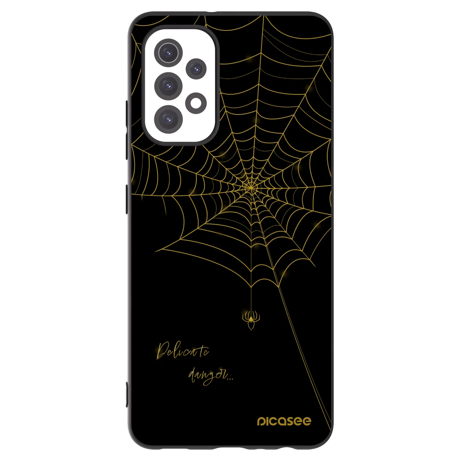 Picasee Μαύρη θήκη σιλικόνης για Samsung Galaxy A32 5G A326B - Delicate danger