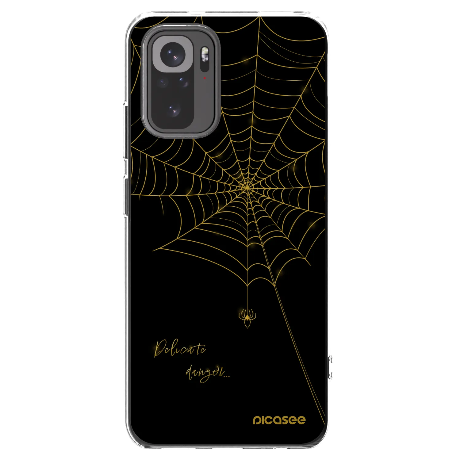 Picasee διαφανής θήκη σιλικόνης Xiaomi Redmi Note 10S - Delicate danger