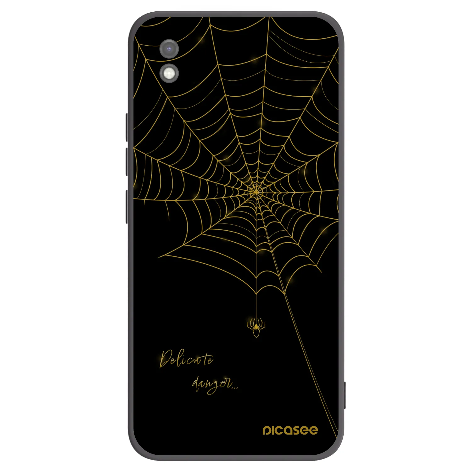Picasee Μαύρη θήκη σιλικόνης για Xiaomi Redmi 9AT - Delicate danger