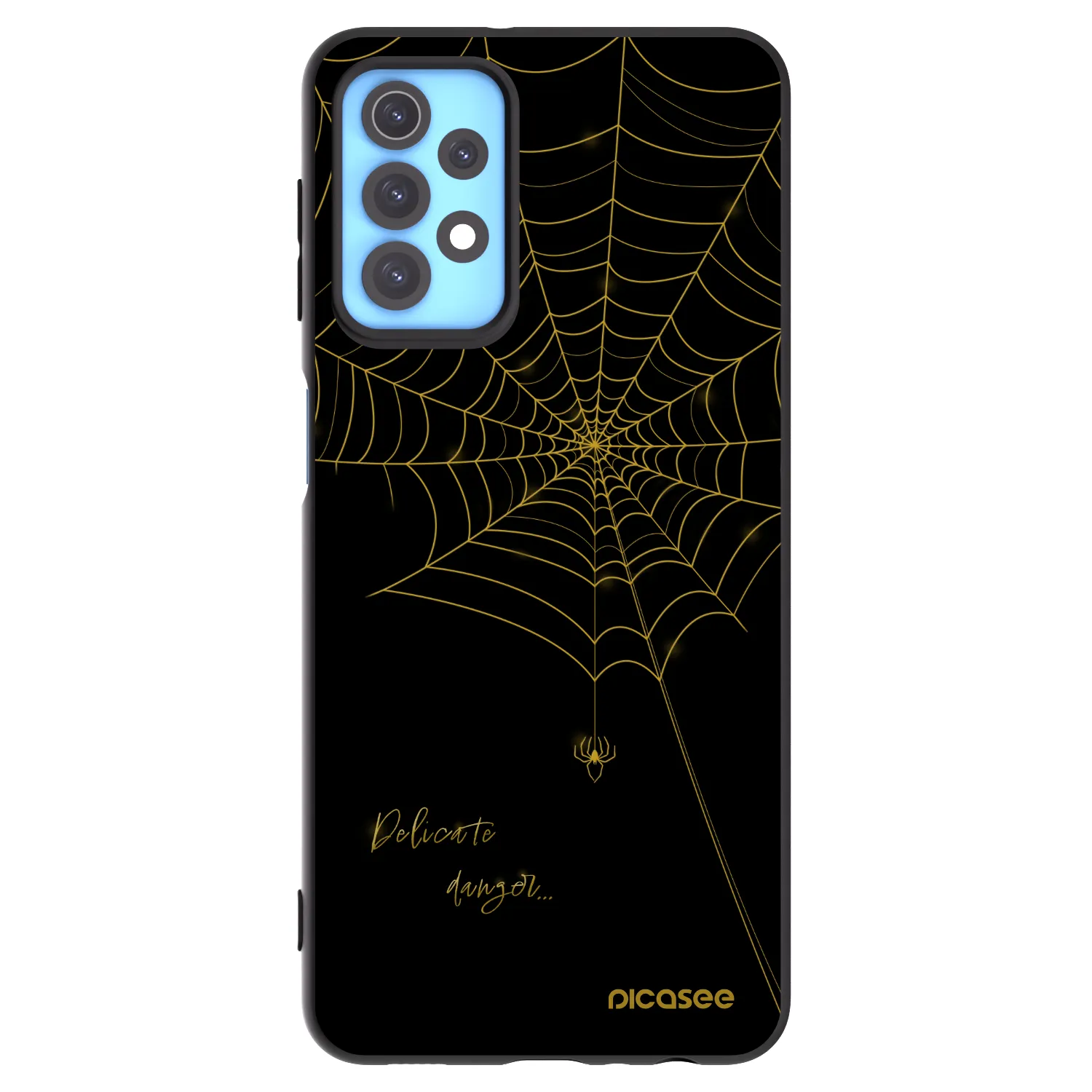 Picasee Μαύρη θήκη σιλικόνης για Samsung Galaxy A32 4G SM-A325F - Delicate danger