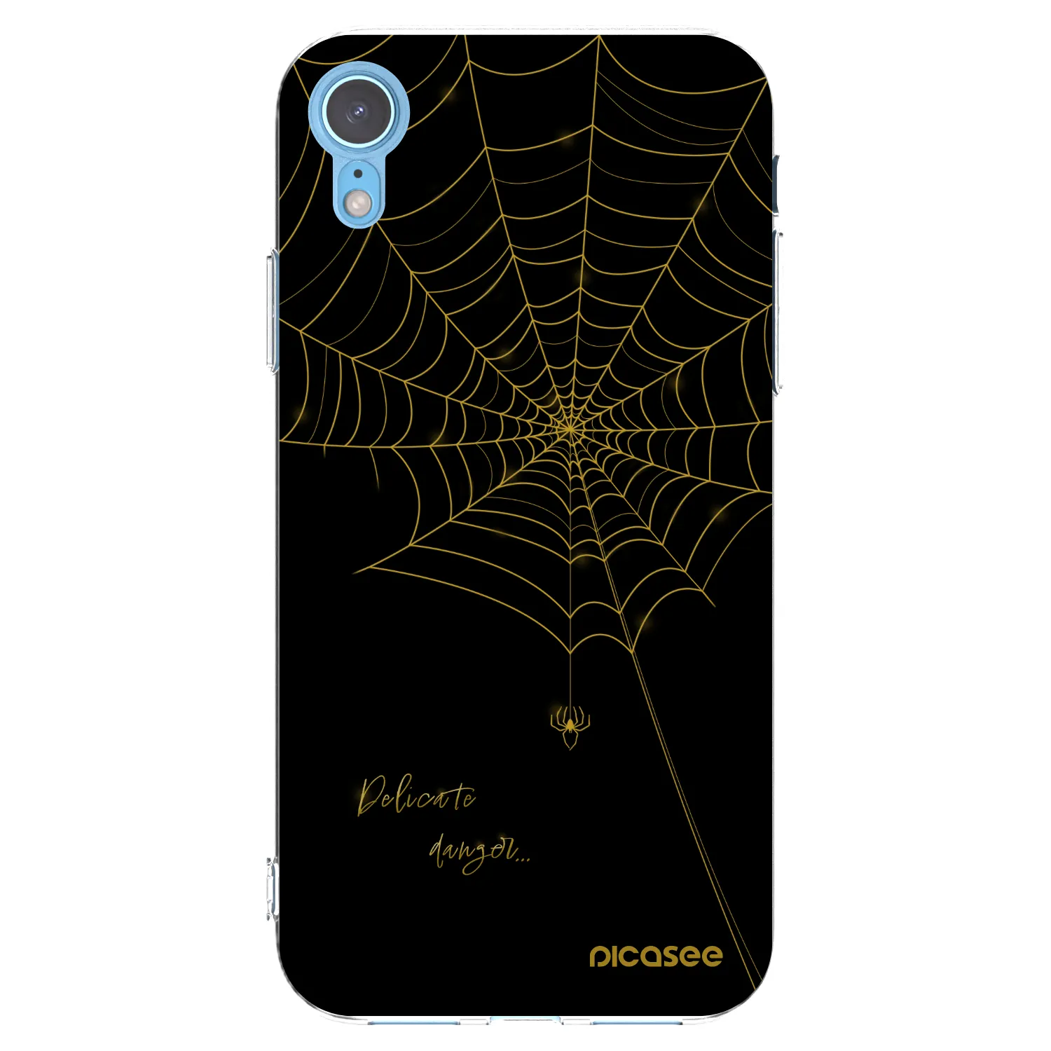 Picasee διαφανής θήκη σιλικόνης Apple iPhone XR - Delicate danger