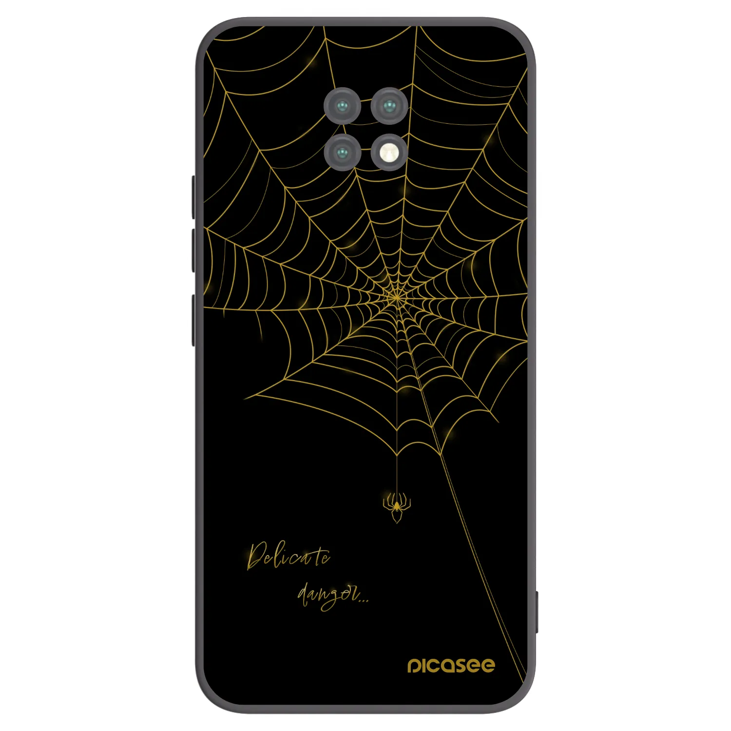 Picasee Μαύρη θήκη σιλικόνης για Xiaomi Redmi Note 9T - Delicate danger