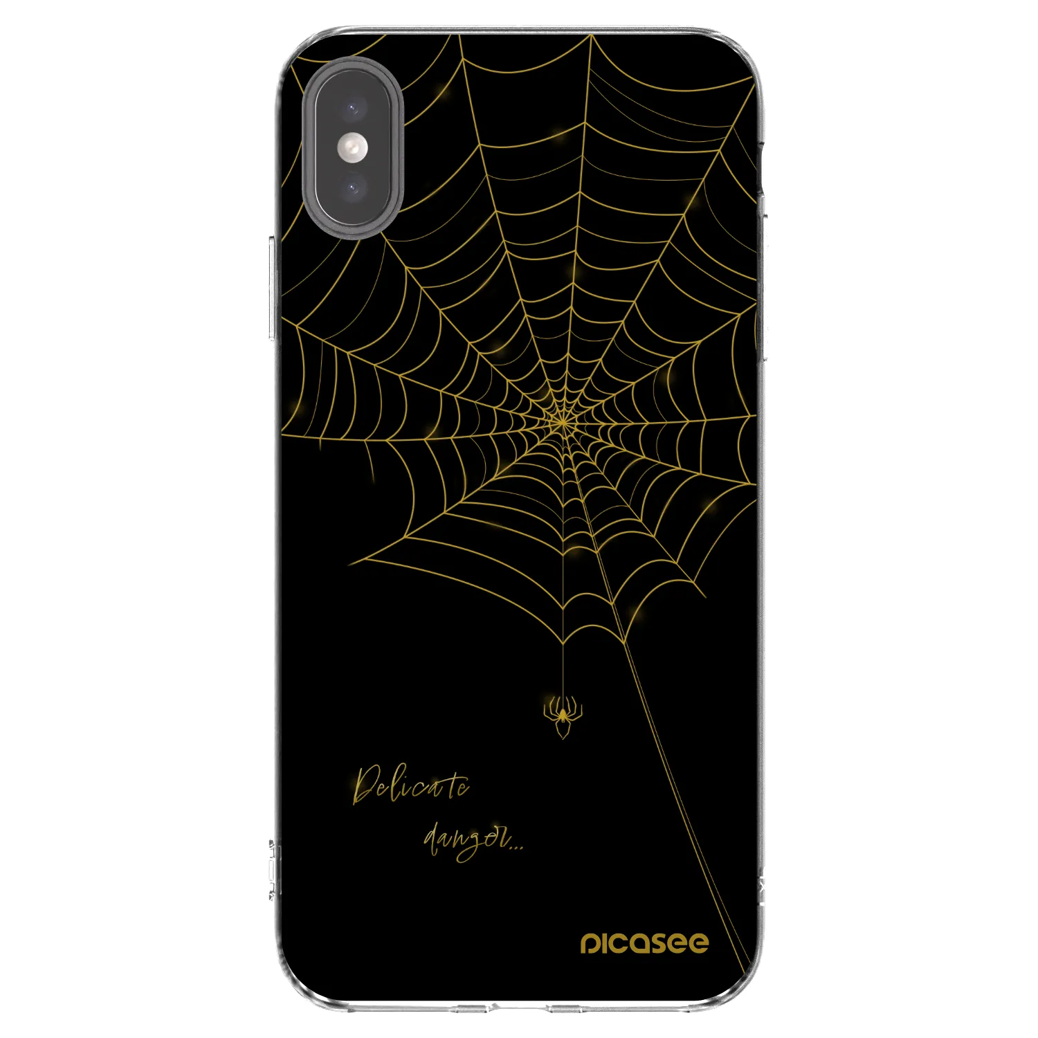 Picasee διαφανής θήκη σιλικόνης Apple iPhone XS Max - Delicate danger