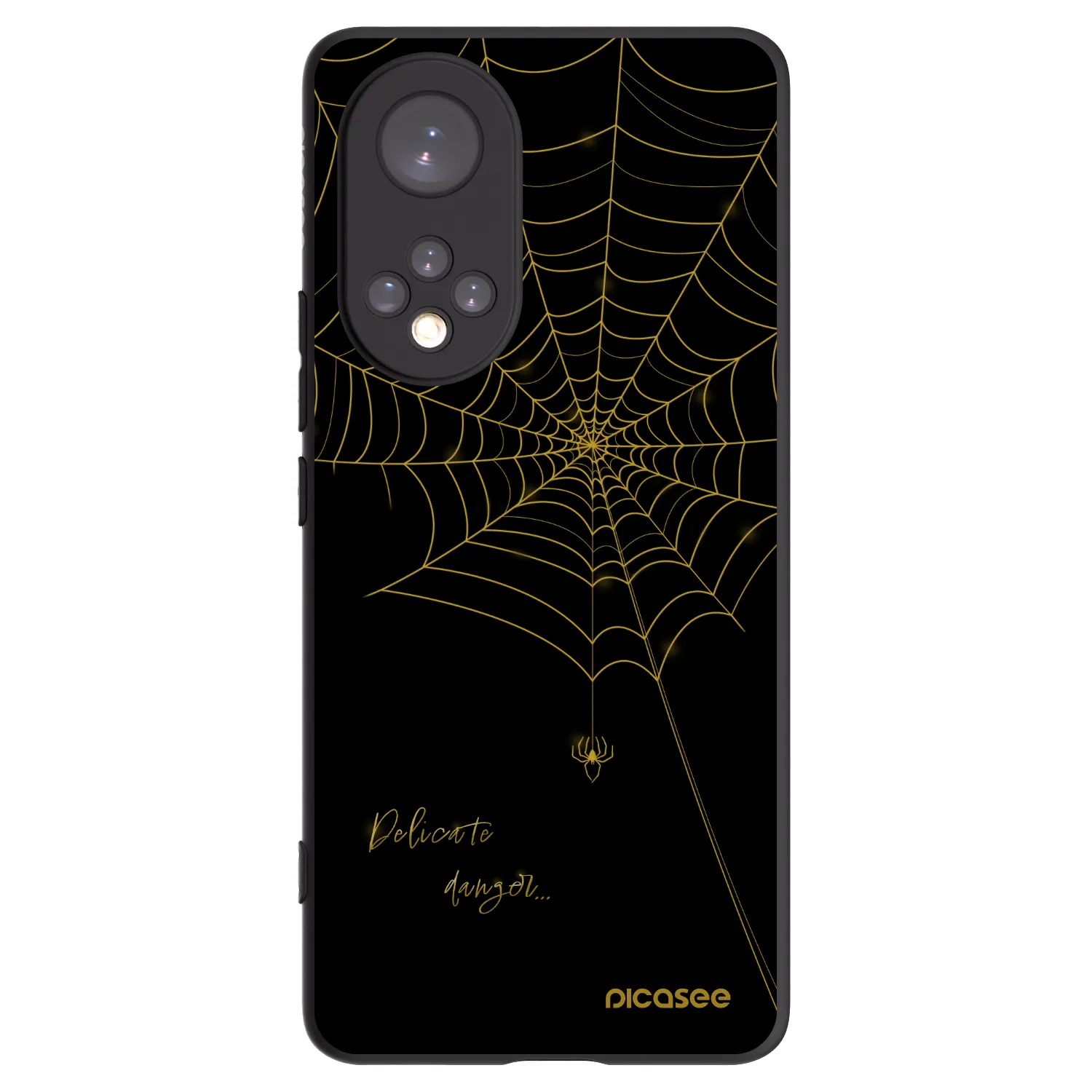 Picasee Μαύρη θήκη σιλικόνης για Huawei Nova 9 - Delicate danger