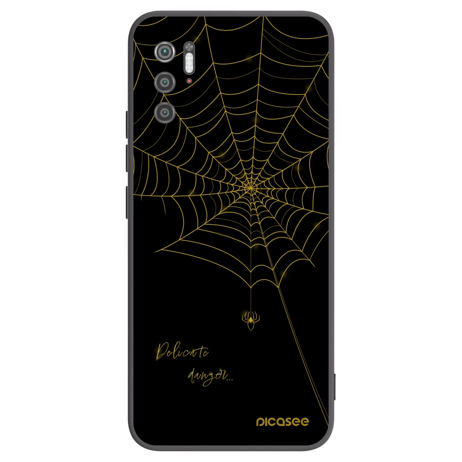 Picasee Μαύρη θήκη σιλικόνης για Xiaomi Poco M3 Pro 5G - Delicate danger