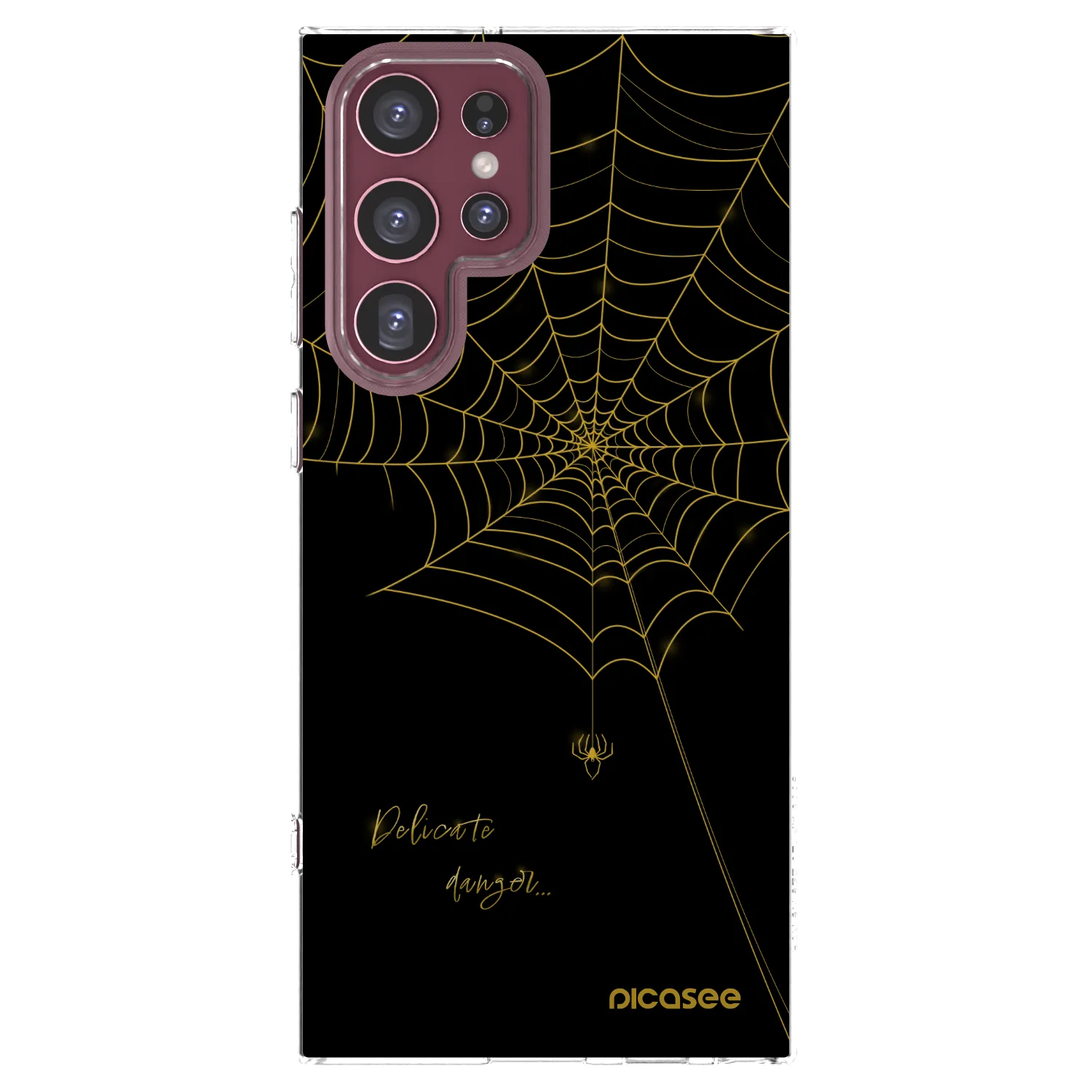 Picasee διαφανής θήκη σιλικόνης Samsung Galaxy S22 Ultra 5G - Delicate danger