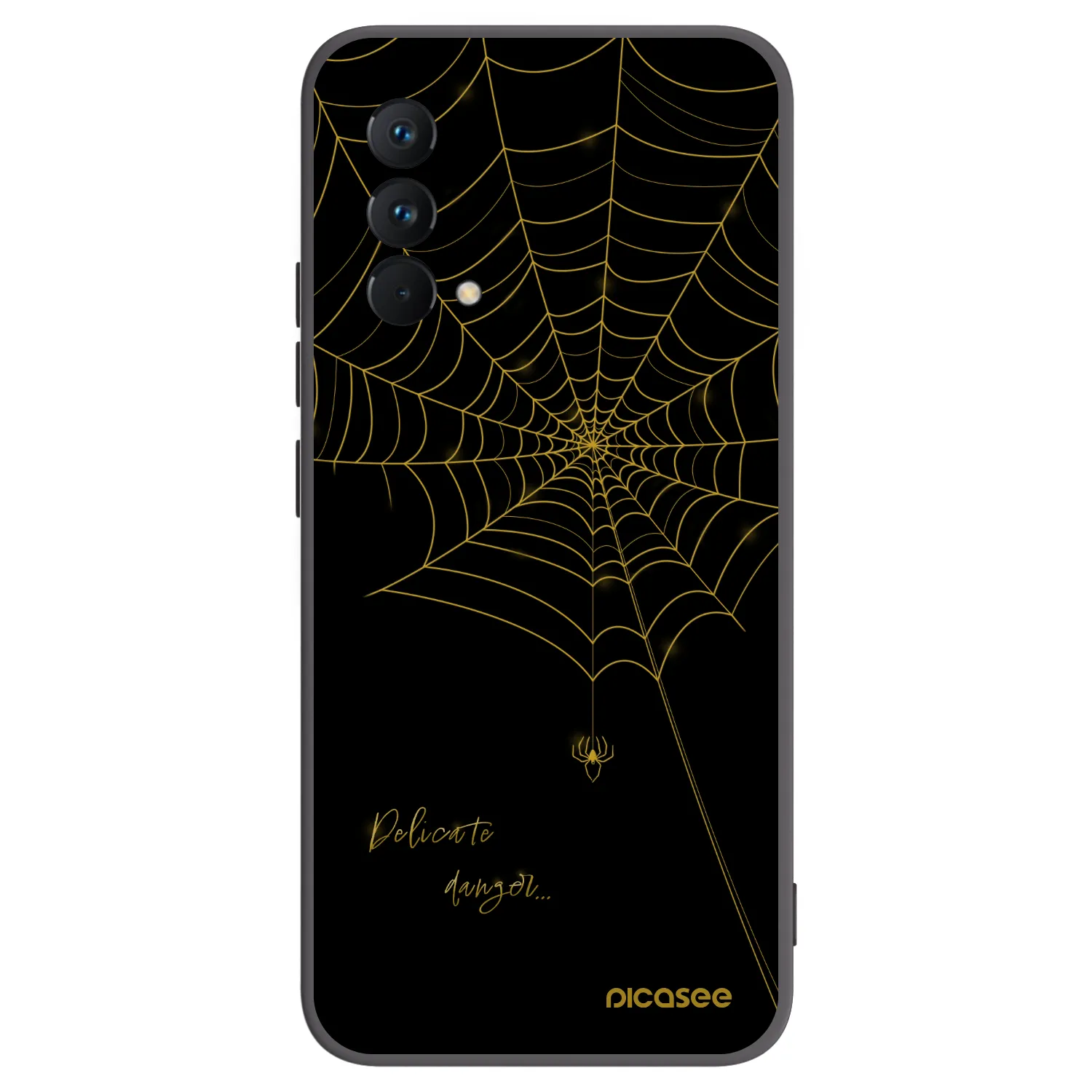 Picasee Μαύρη θήκη σιλικόνης για Realme GT Master Edition 5G - Delicate danger