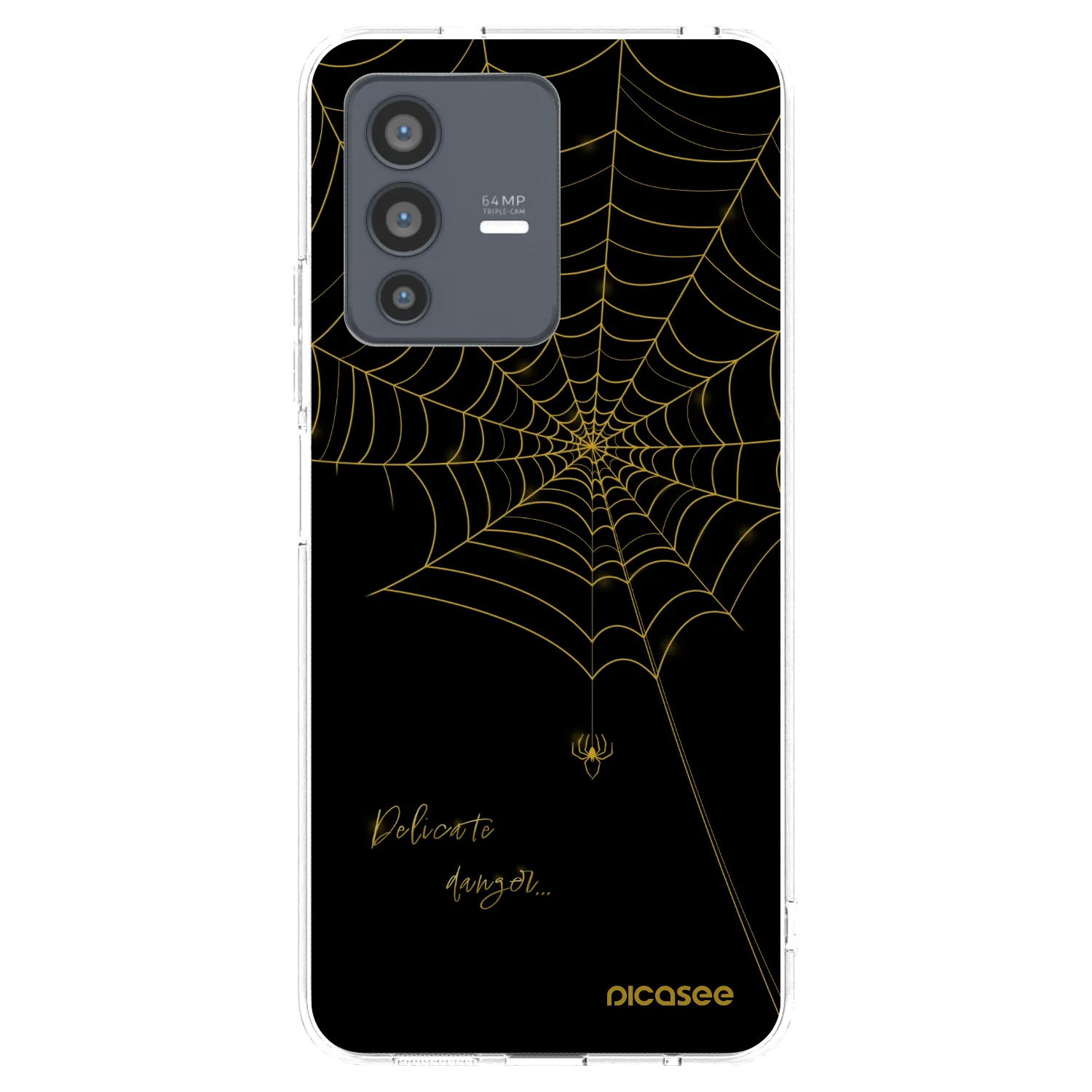 Picasee διαφανής θήκη σιλικόνης Vivo V23 5G - Delicate danger