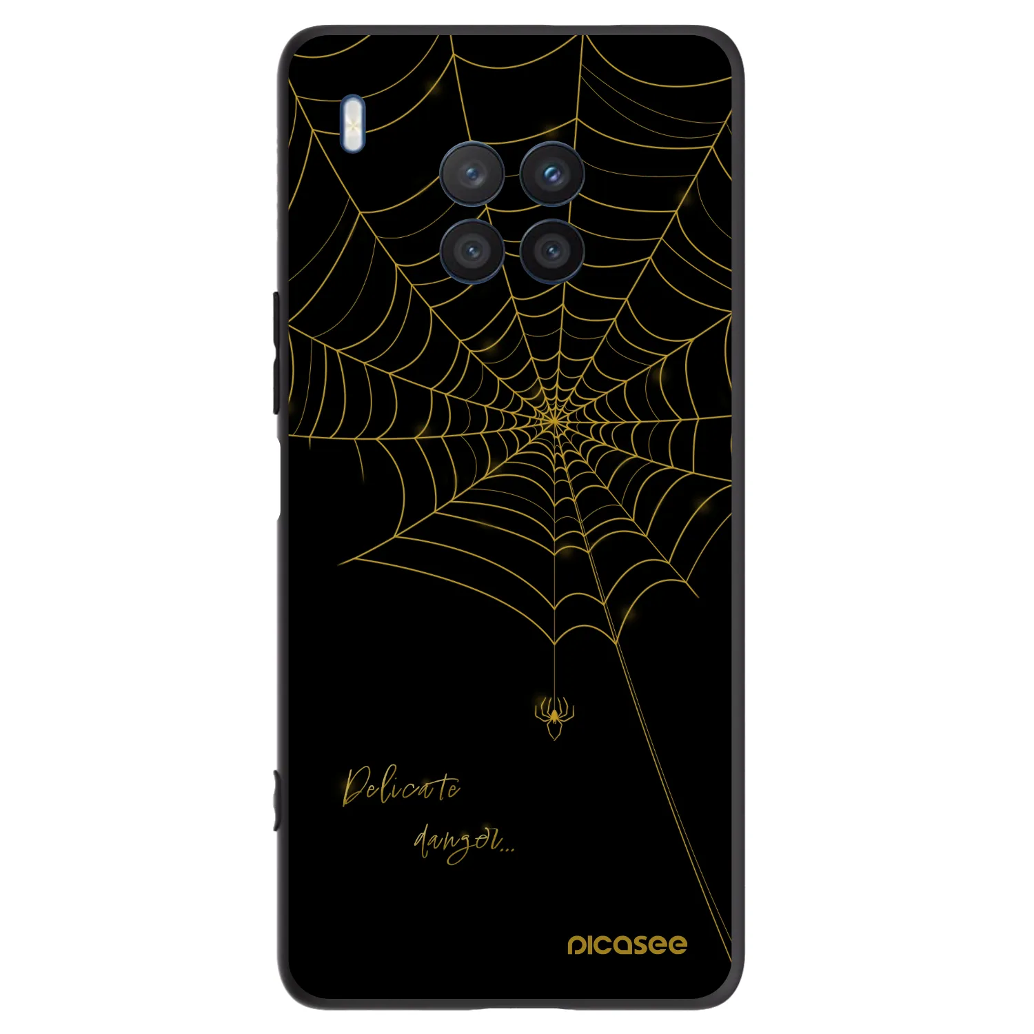 Picasee Μαύρη θήκη σιλικόνης για Honor 50 Lite - Delicate danger