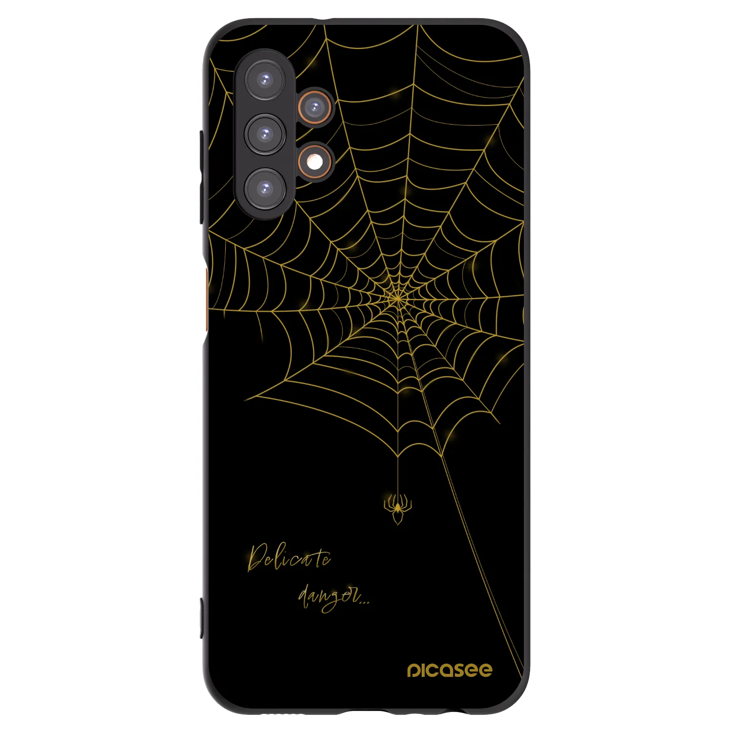 Picasee Μαύρη θήκη σιλικόνης για Samsung Galaxy A13 4G A135 - Delicate danger