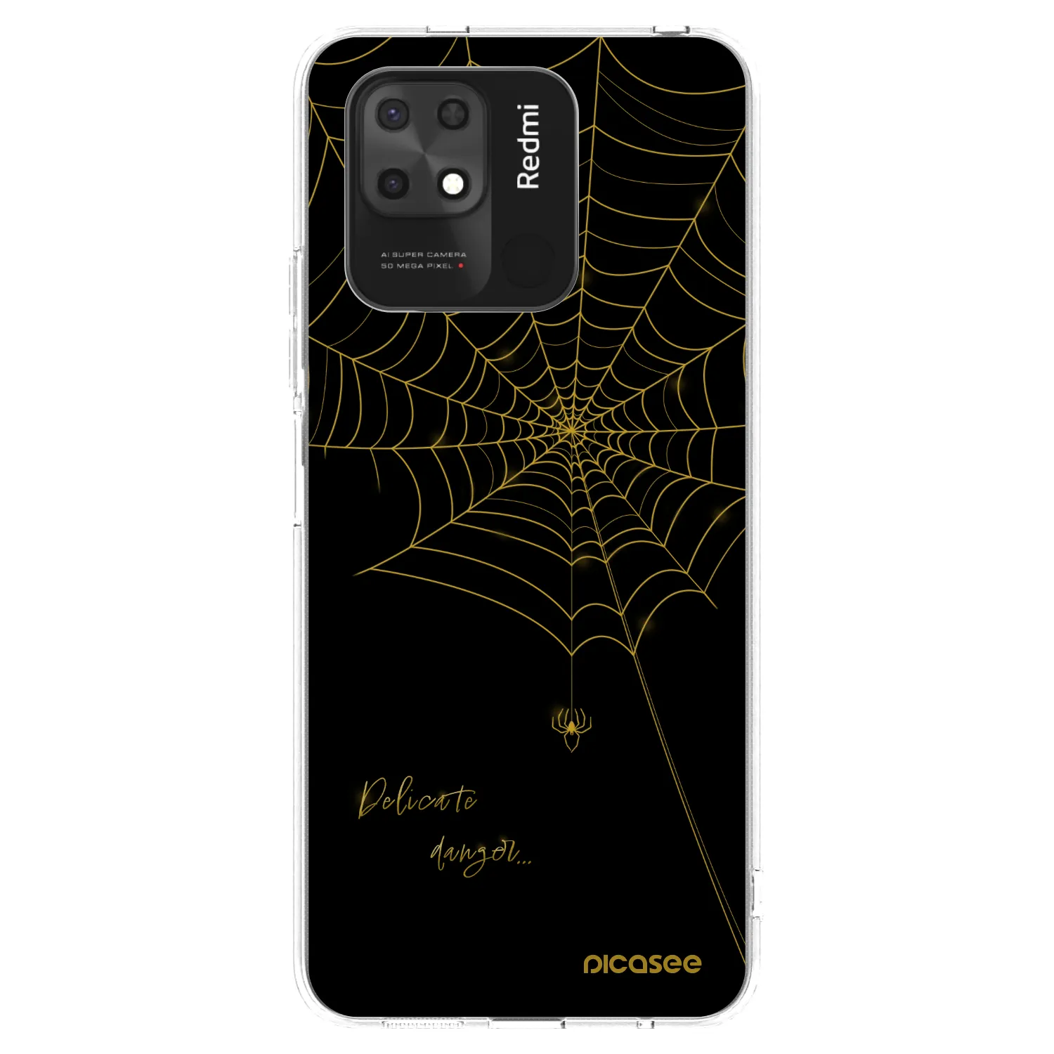 Picasee διαφανής θήκη σιλικόνης Xiaomi Redmi 10C - Delicate danger