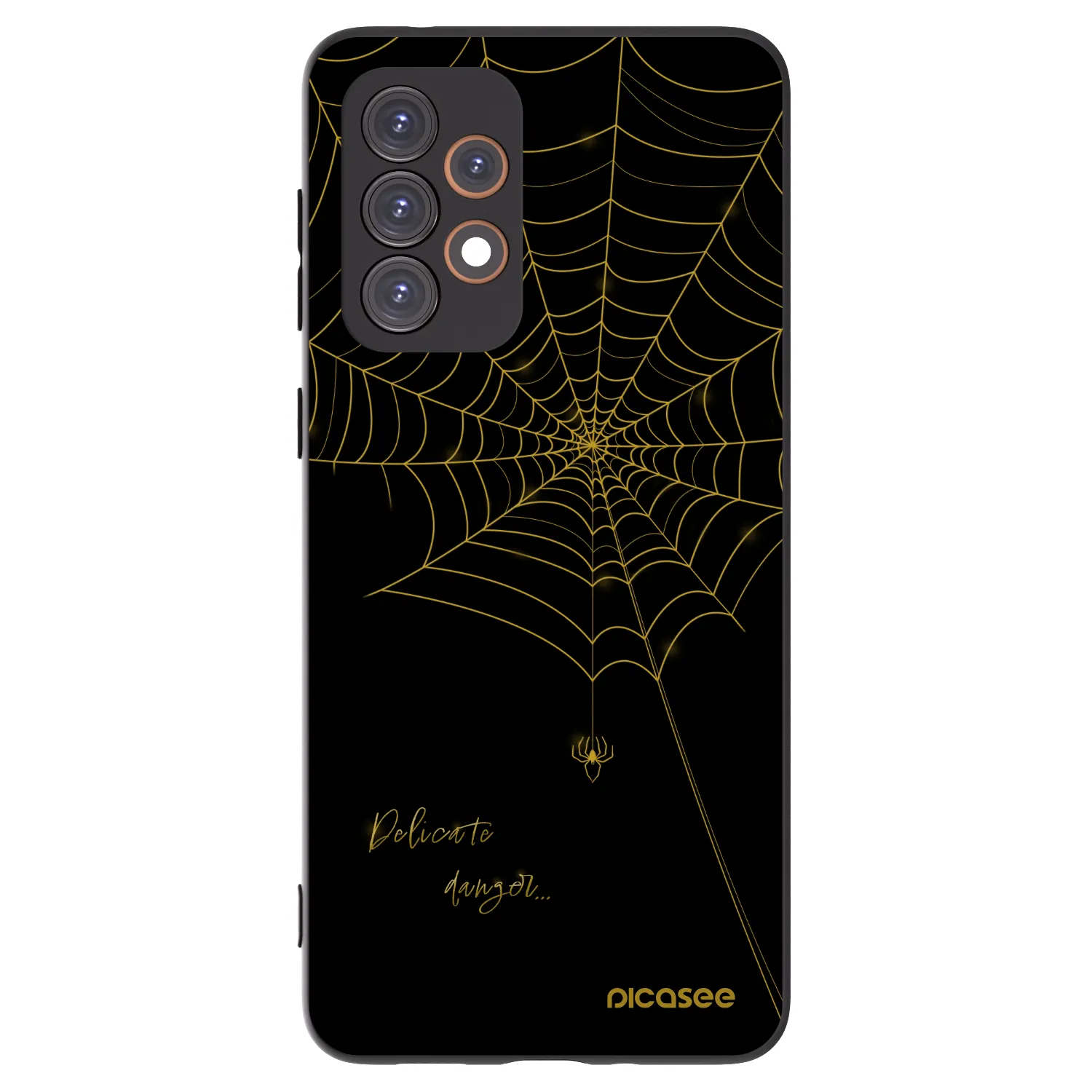 Picasee Μαύρη θήκη σιλικόνης για Samsung Galaxy A33 5G A336 - Delicate danger
