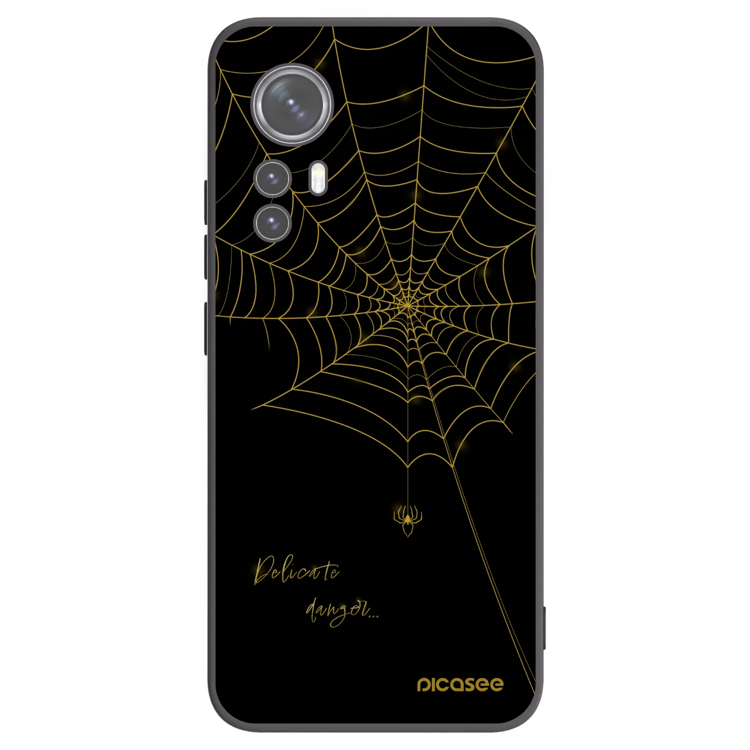 Picasee Μαύρη θήκη σιλικόνης για Xiaomi 12X - Delicate danger