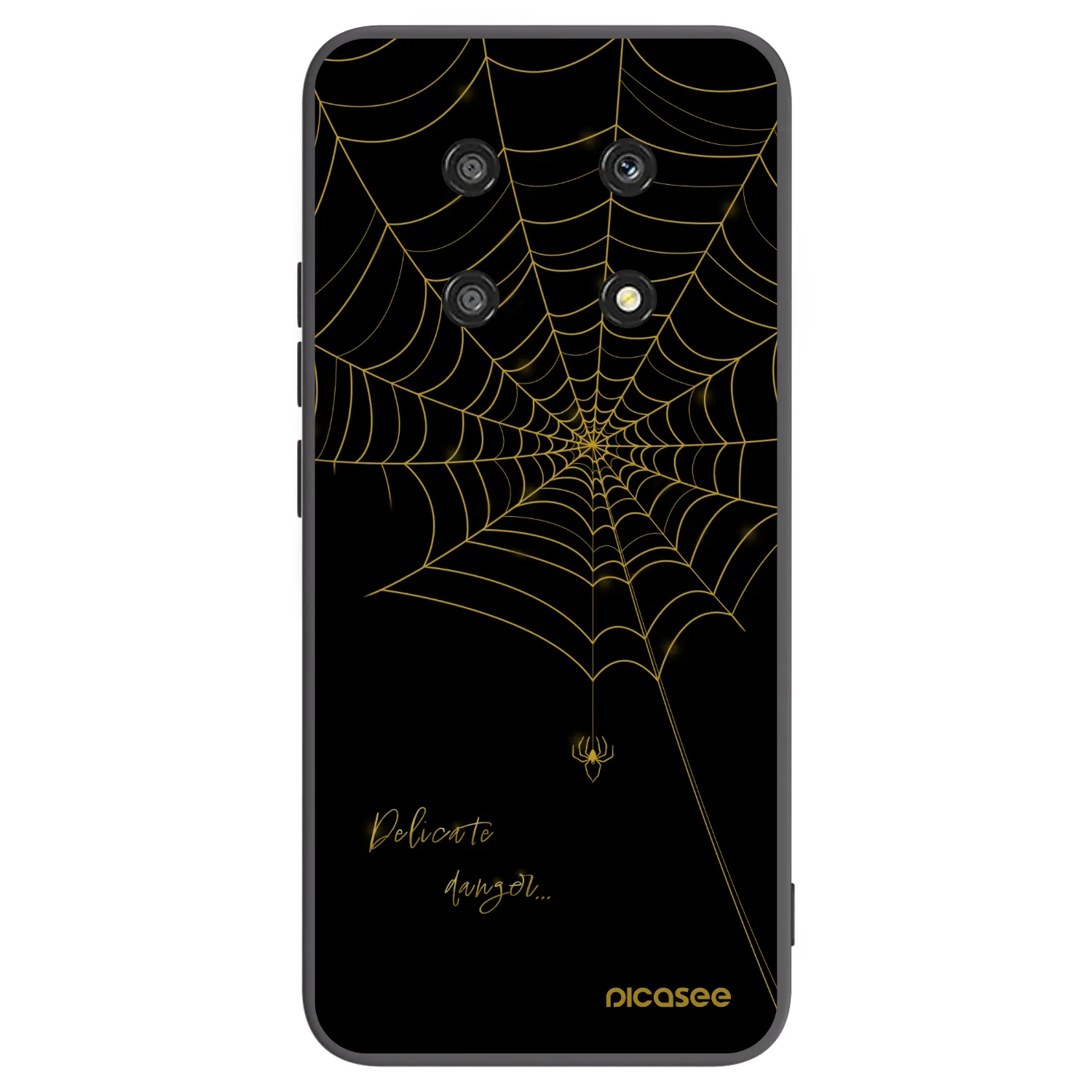 Picasee Μαύρη θήκη σιλικόνης για Honor Magic4 Lite 5G - Delicate danger