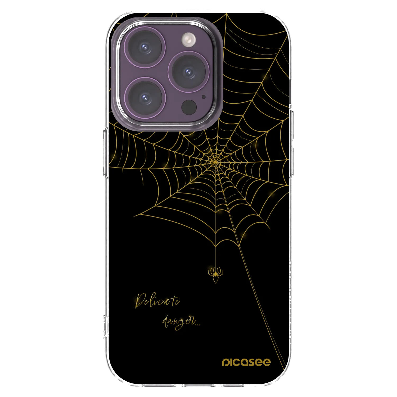 Picasee διαφανής θήκη σιλικόνης Apple iPhone 14 Pro - Delicate danger