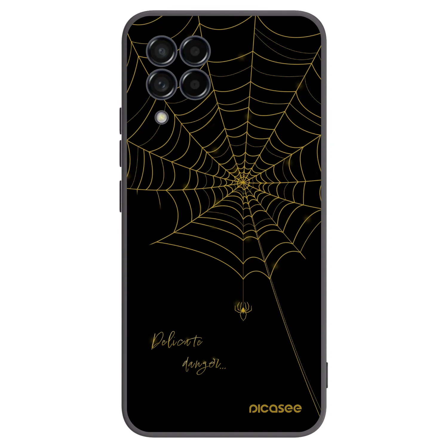 Picasee Μαύρη θήκη σιλικόνης για Samsung Galaxy M53 5G - Delicate danger