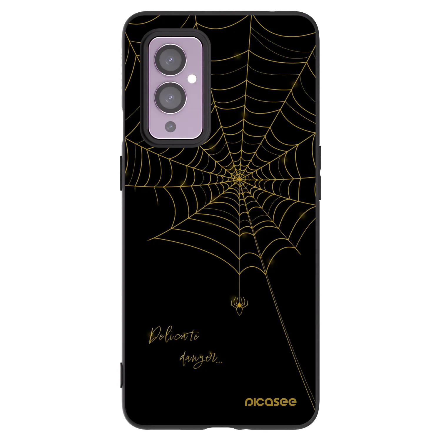 Picasee Μαύρη θήκη σιλικόνης για OnePlus 9 - Delicate danger