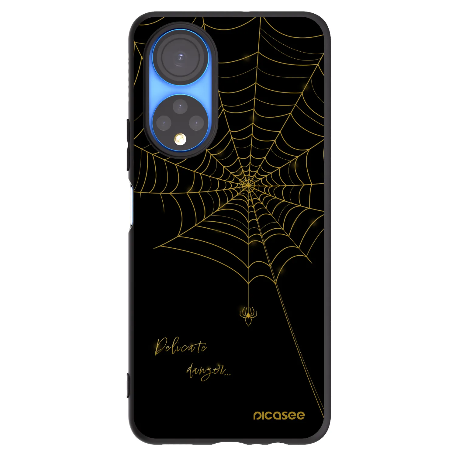 Picasee Μαύρη θήκη σιλικόνης για Honor X7 - Delicate danger
