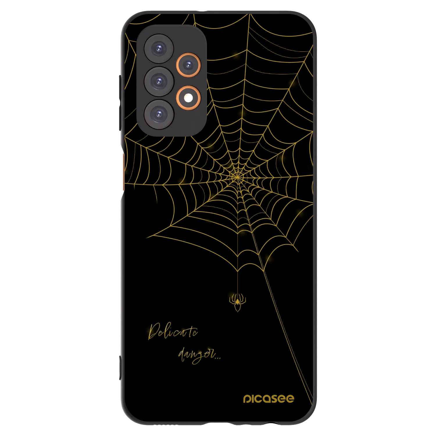 Picasee Μαύρη θήκη σιλικόνης για Samsung Galaxy A23 A235F 4G - Delicate danger