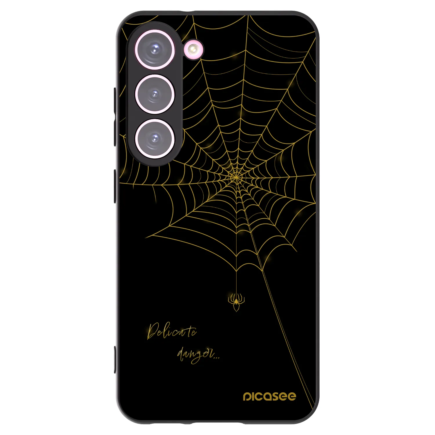 Picasee Μαύρη θήκη σιλικόνης για Samsung Galaxy S23 5G - Delicate danger