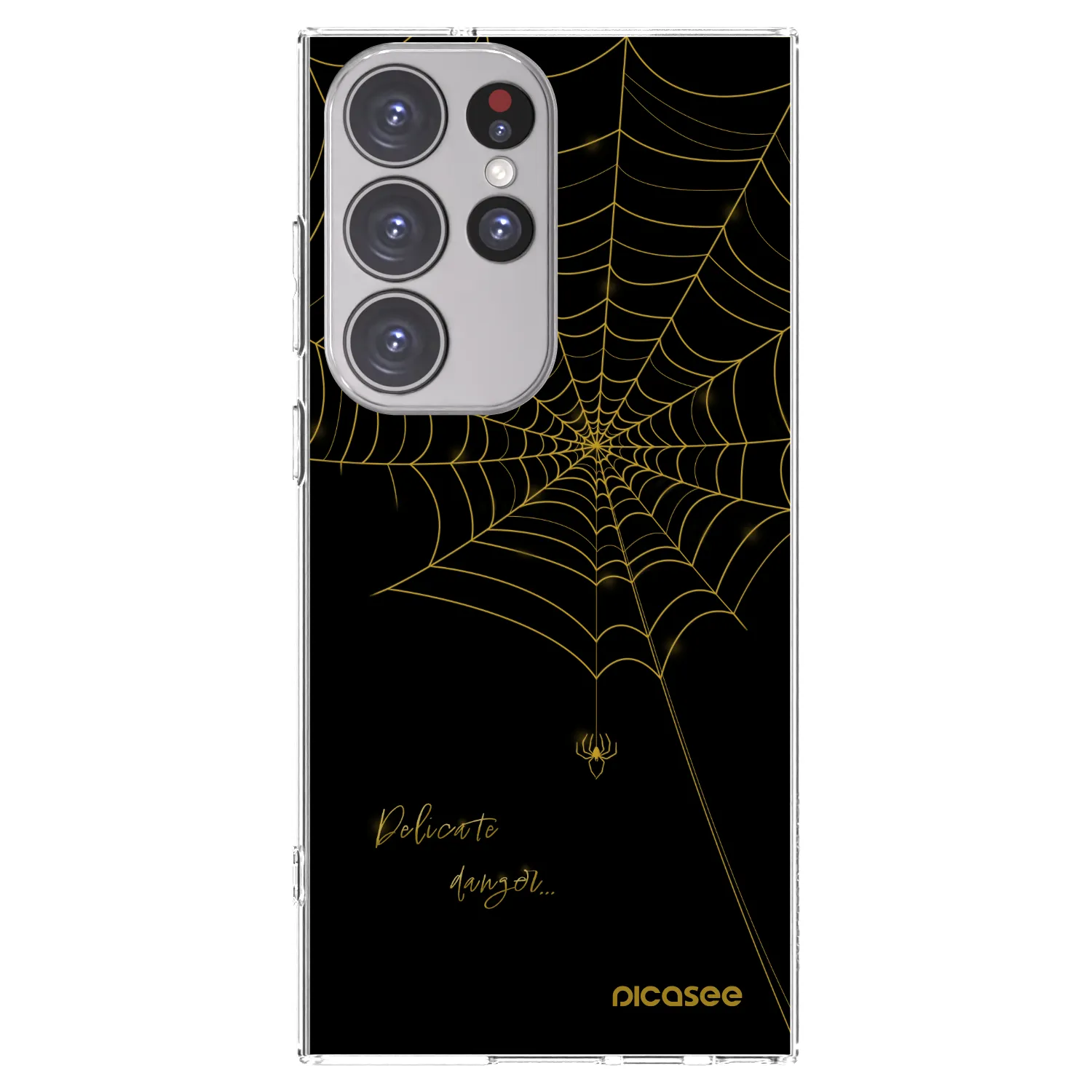 Picasee διαφανής θήκη σιλικόνης Samsung Galaxy S23 Ultra 5G - Delicate danger