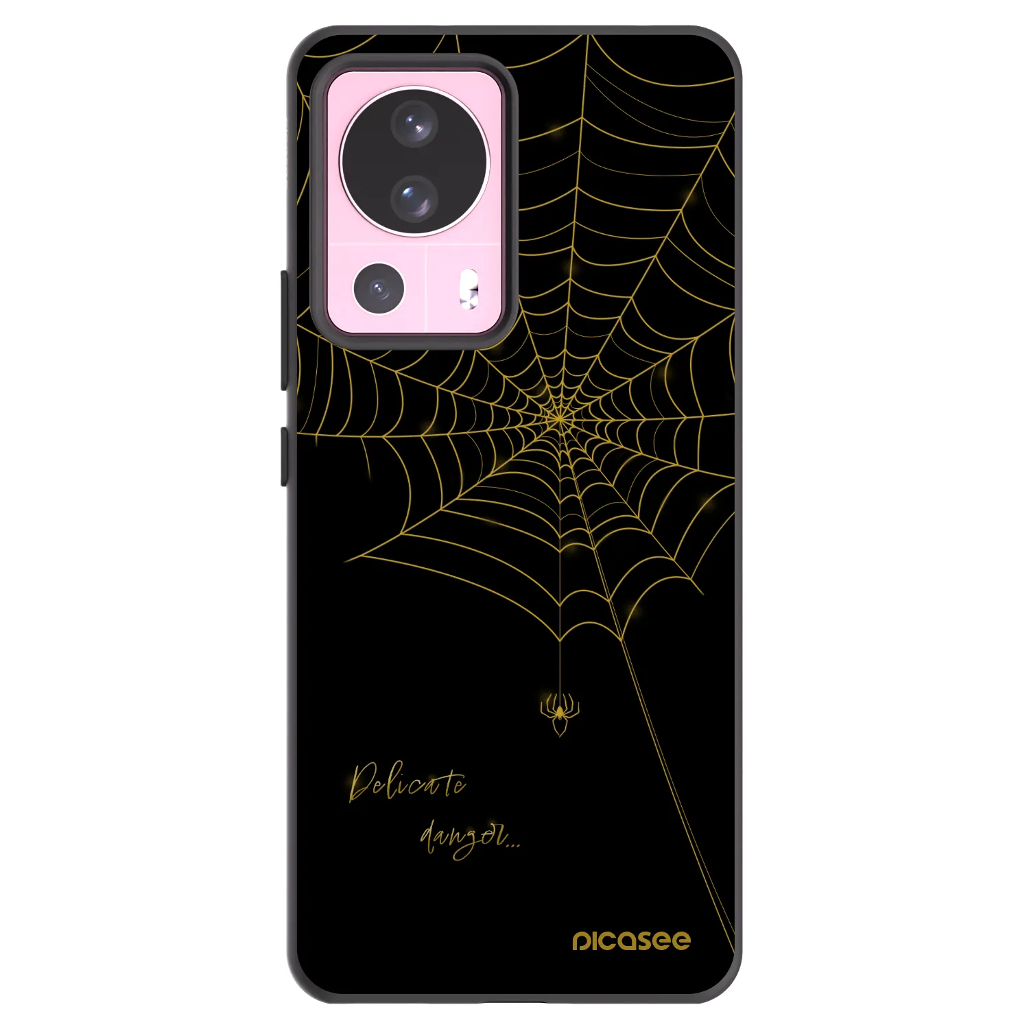 Picasee Μαύρη θήκη σιλικόνης για Xiaomi 13 Lite - Delicate danger
