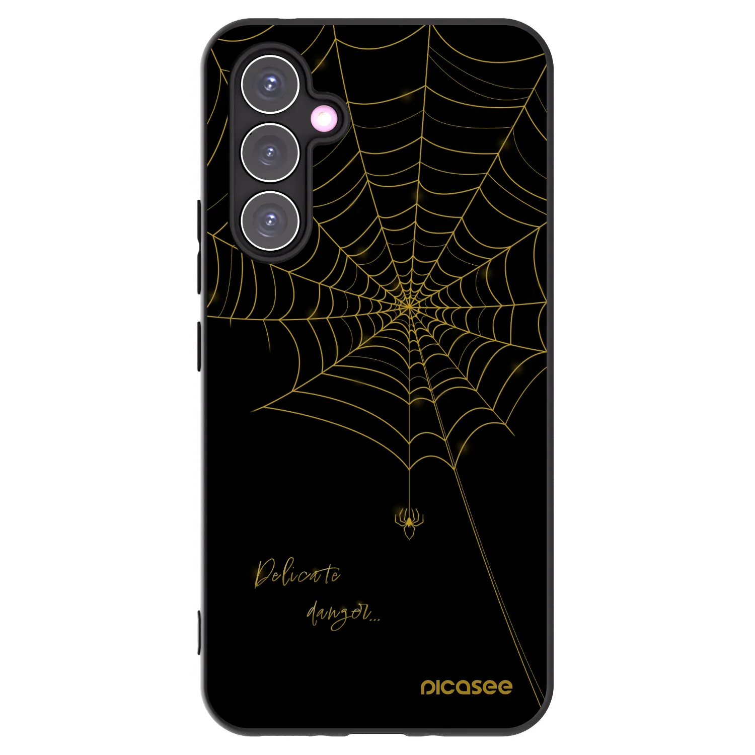 Picasee Μαύρη θήκη σιλικόνης για Samsung Galaxy A54 5G A546B - Delicate danger