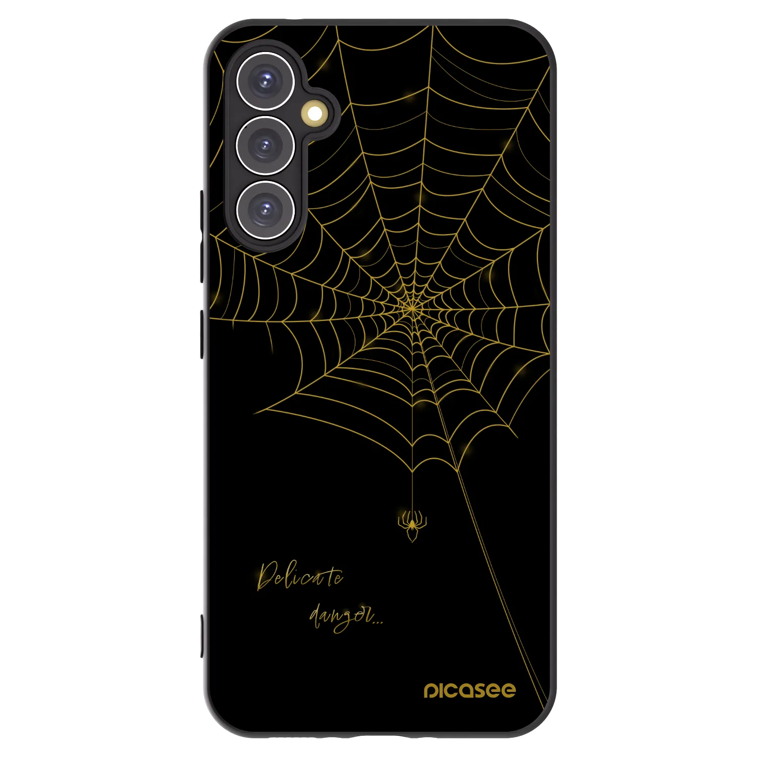 Picasee Μαύρη θήκη σιλικόνης για Samsung Galaxy A34 5G A346B - Delicate danger