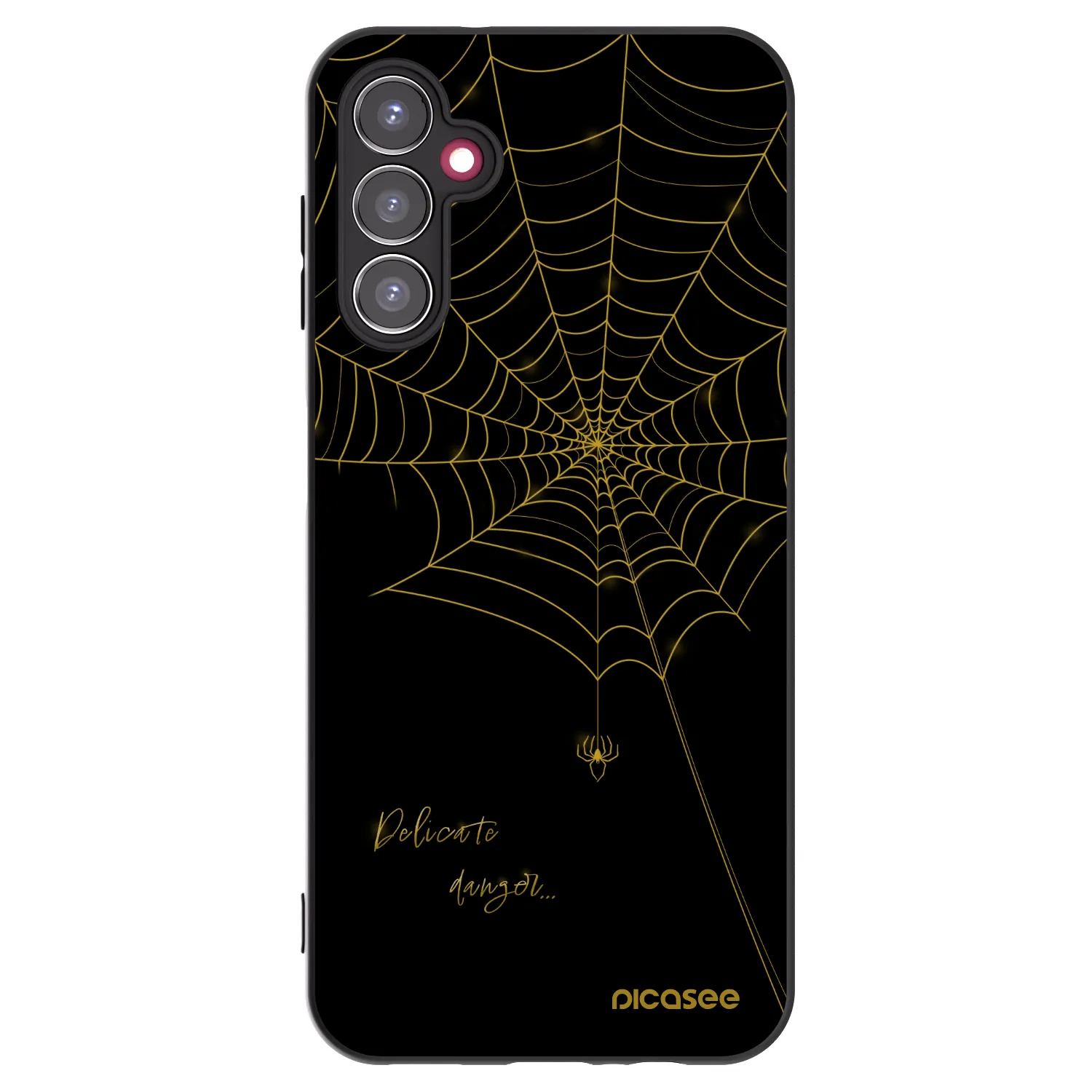 Picasee Μαύρη θήκη σιλικόνης για Samsung Galaxy A14 5G A146P - Delicate danger