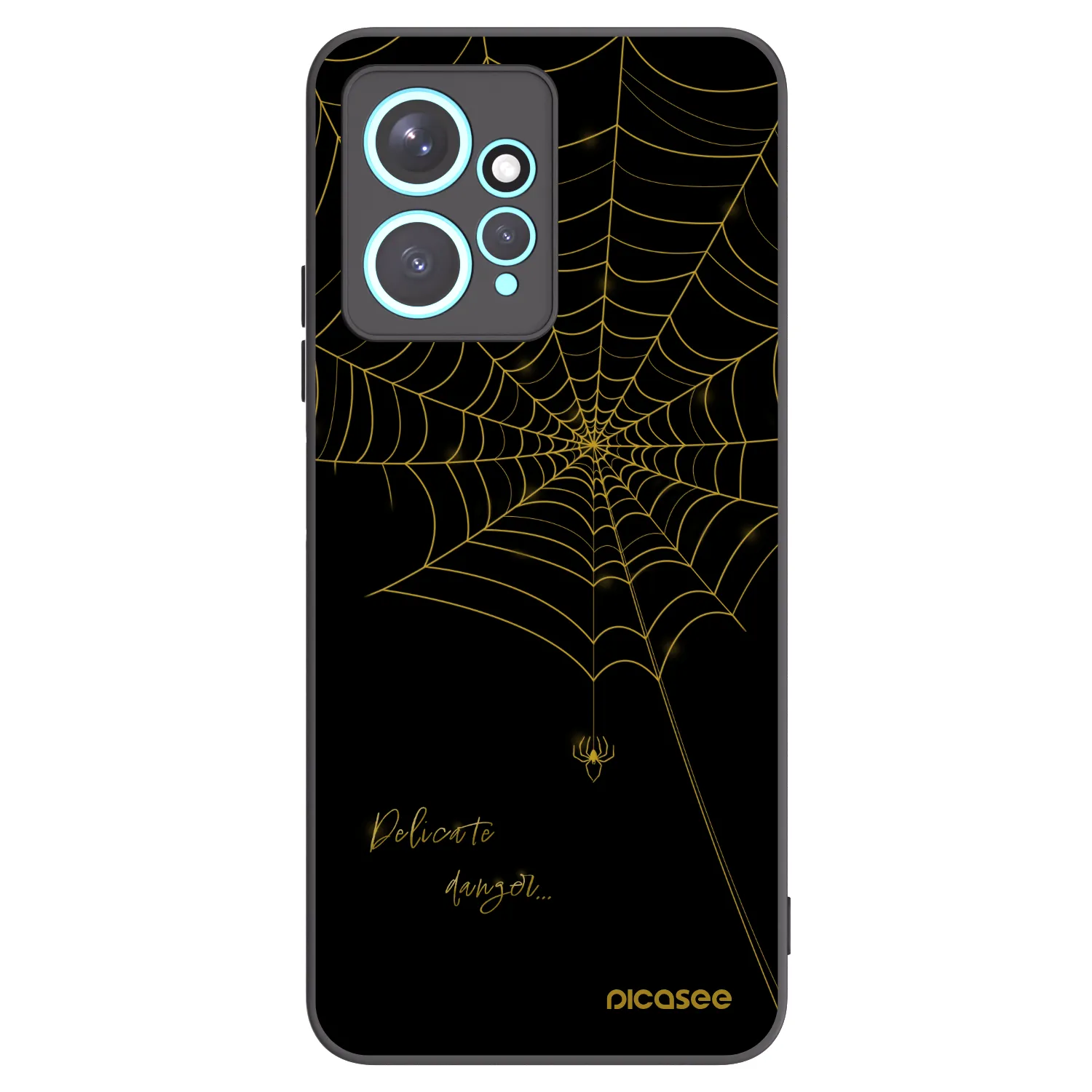 Picasee Μαύρη θήκη σιλικόνης για Xiaomi Redmi Note 12 4G - Delicate danger